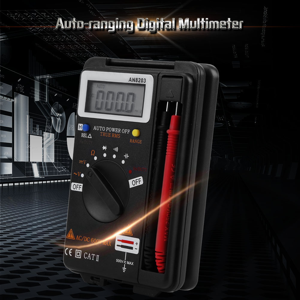 Aneng 4000 Digitalmultimeter Mit Display Und Automatischer Bereichswahl An8203 (batterie Nicht Im Lieferumfang Enthalten)