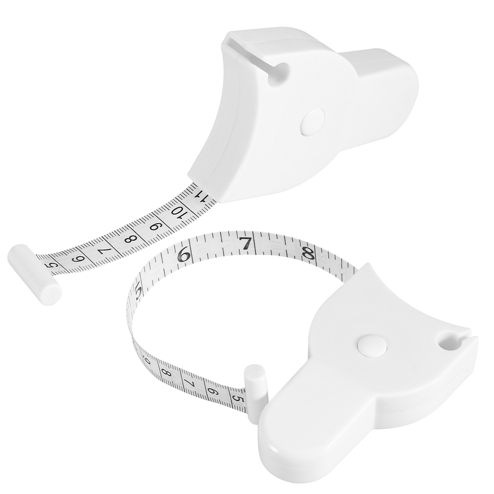 Höhenmesslineal In Zentimetern/zoll Mit Griff, Taschenlampe Oder Y-förmiges Maßband, Weiß.