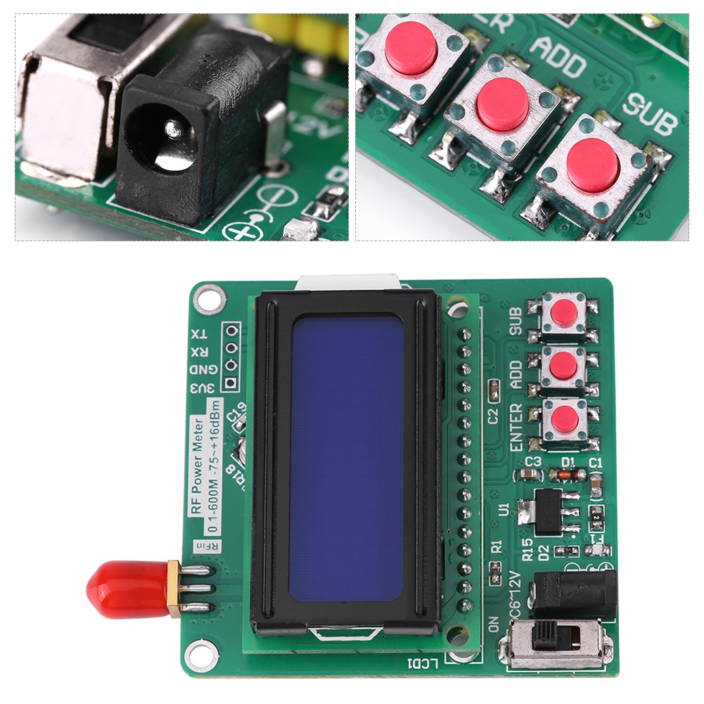Digitales Hf-wattmeter -75 Bis +16 Dbm, Einstellbare Leistungsdämpfung, Hergestellt Von Nanwei Electronics