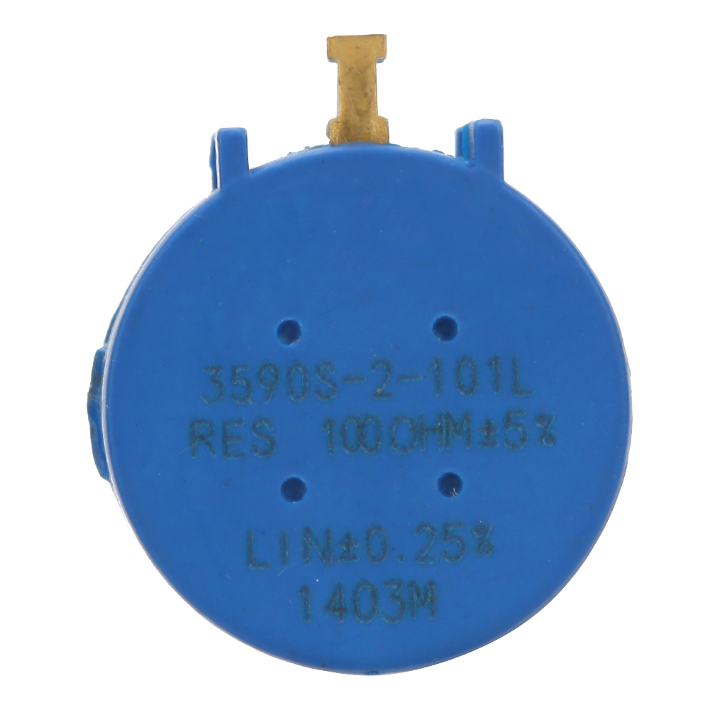 1 Potentiometer + Drehknopf Mit Drei Fenstern 3590s-2-101l, 100-ohm-widerstand, Mehrgängiges Kabel, 2 W