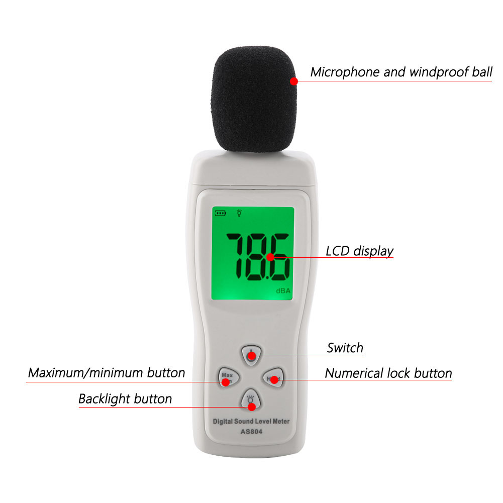 Smart Sensoras 804 Schallpegelmesser, Batterie Nicht Enthalten, Limitierter Preis Nur Auf Aliexpress, 11,99