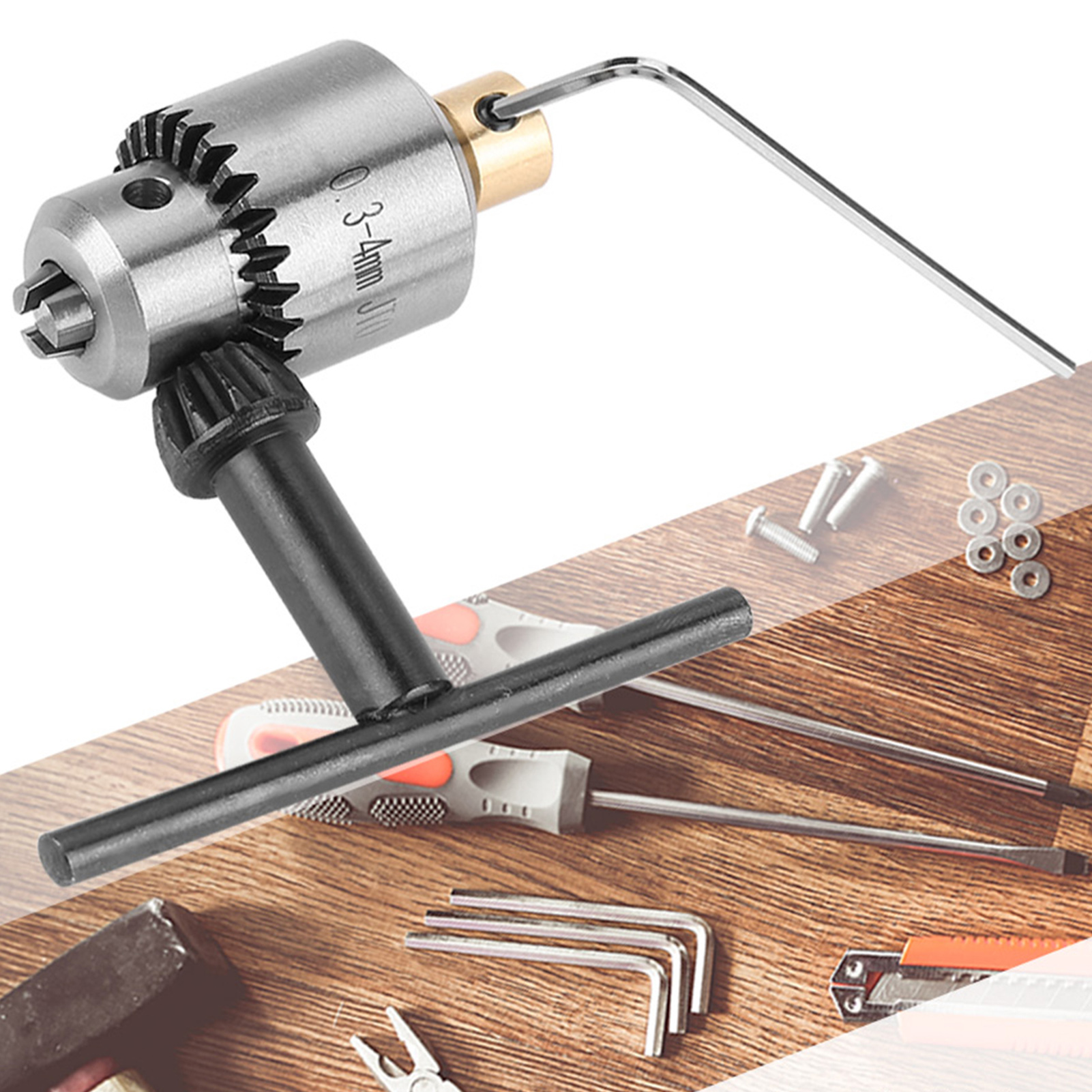 Jto 0,3-4 Mm Miniatur-bohrfutter, Dreibacken-miniatur-bohrfutter
