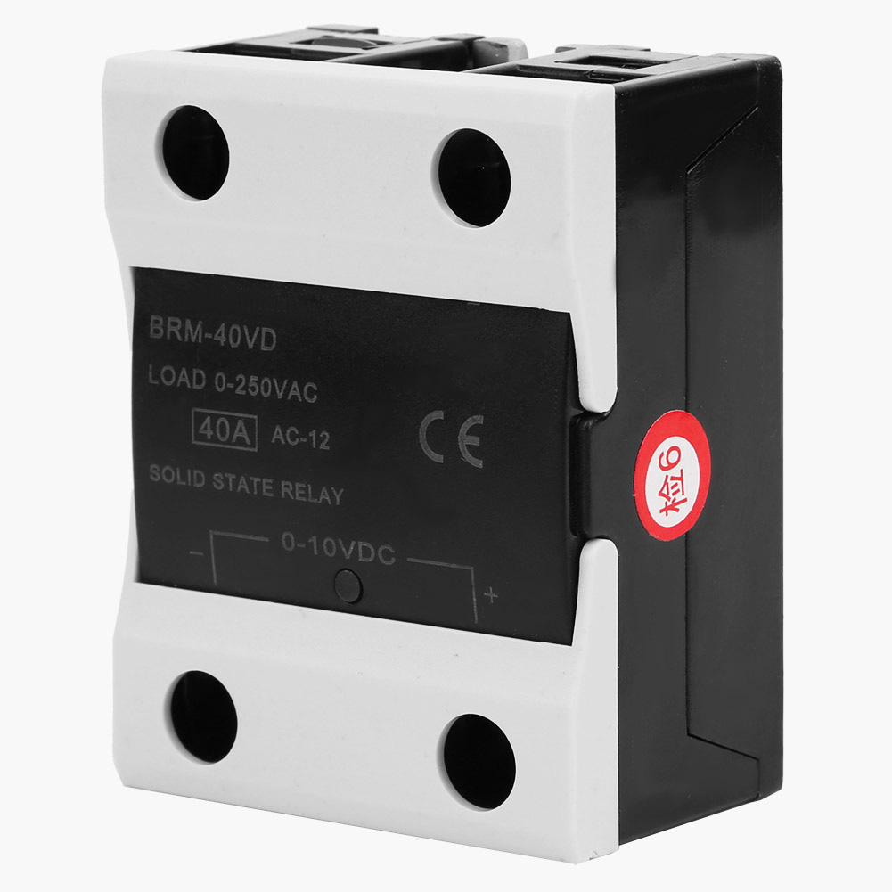 Belme Brm-40vd 40 A Halbleiterrelais, Gleichstromsteuerung, 0–10 V Gleichstromeingang, 0–250 V Wechselstromlast