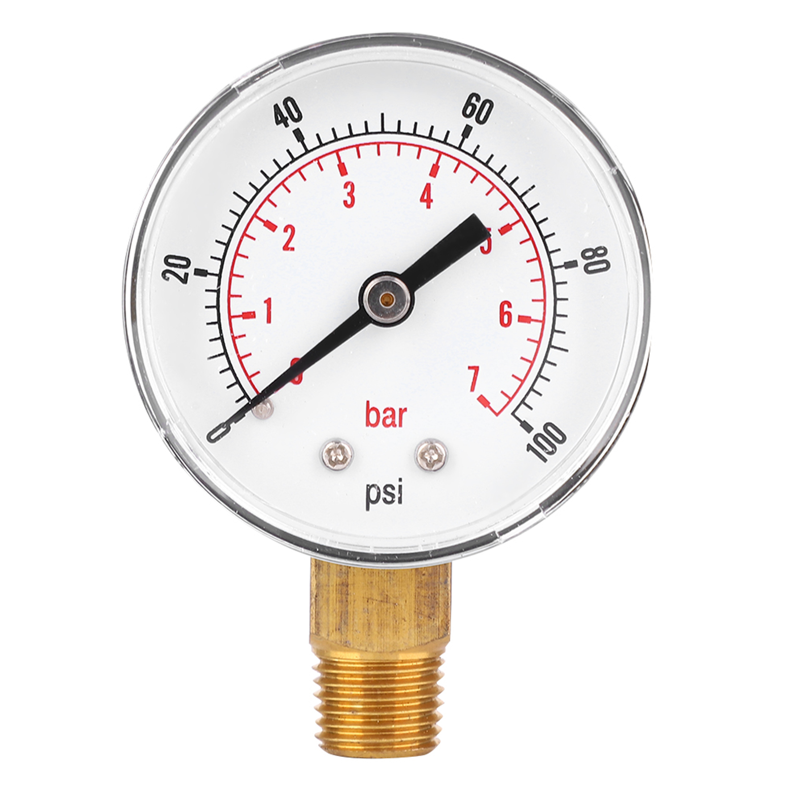 Y50 Radialdruckmanometer, 50 Mm Durchmesser, Bspt 1/4" Gewinde.