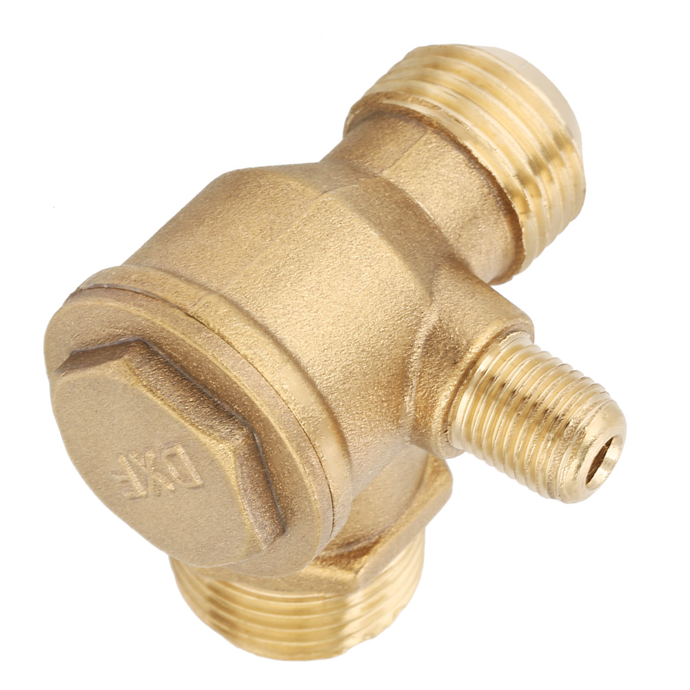T-förmiges Rückschlagventil Für Luftkompressoren, 20 X 19 X 10 Mm, Komplett Aus Kupfer