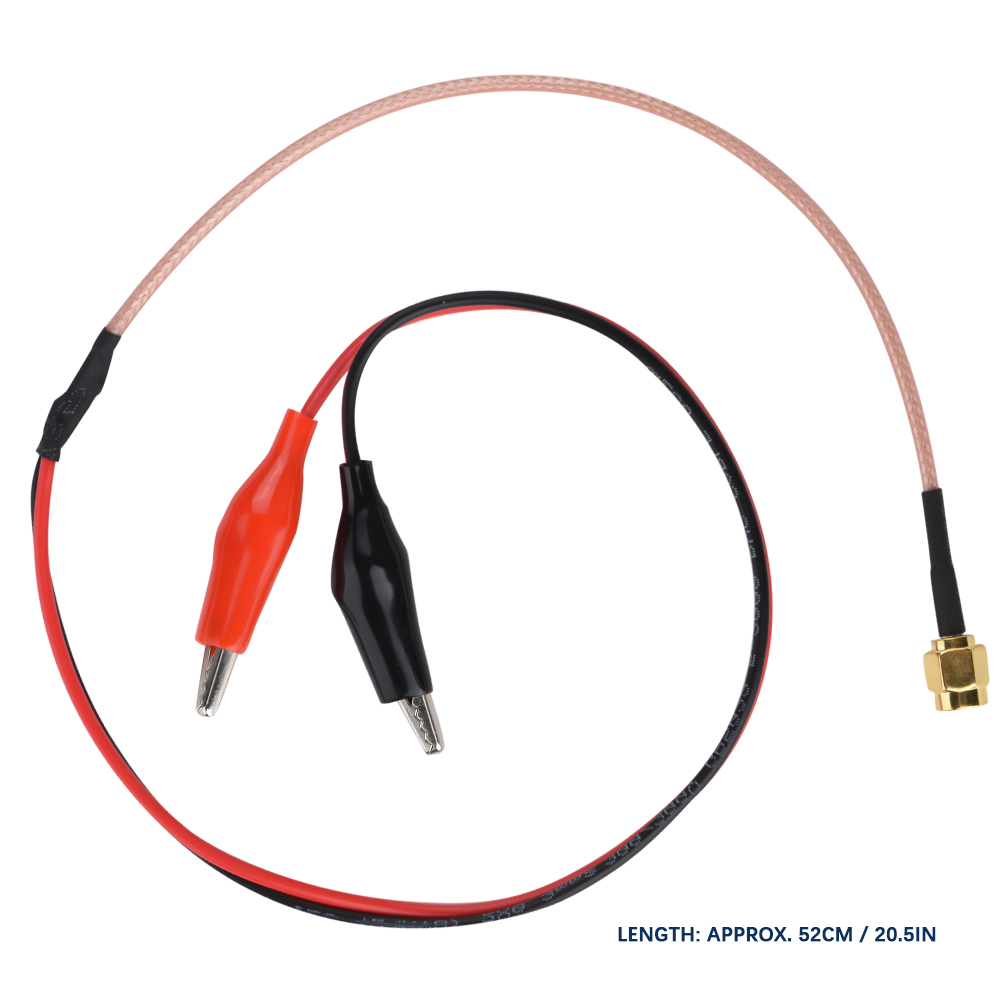 Kabel Mit Rf-sma-stecker, Innengewinde Und Stiften, Dann Umwandlung In Rote Und Schwarze Krokodilklemmen Für Testleitungen An Ein 52 Cm Langes Rg316-kabel.