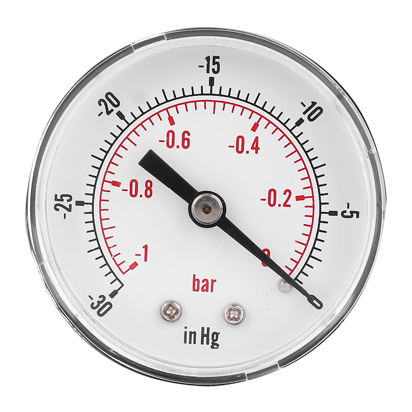 Axial-vakuummeter Y50, 50 Mm Durchmesser, Bspt 1/8"-gewinde, -1-0 Bar, -30-0 Inhg