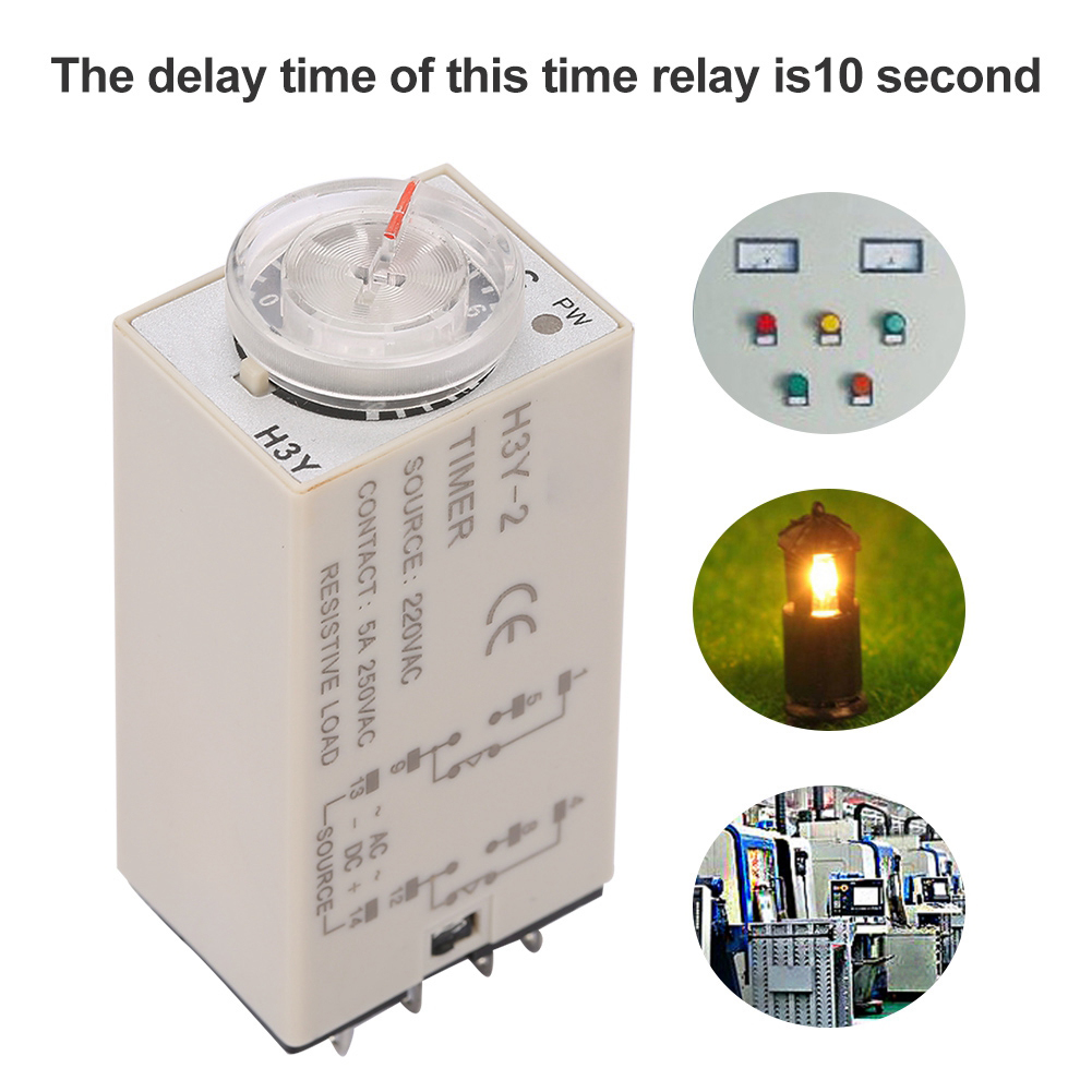Belme 220v Ac 10s Zeitverzögerungsrelais H3y-2