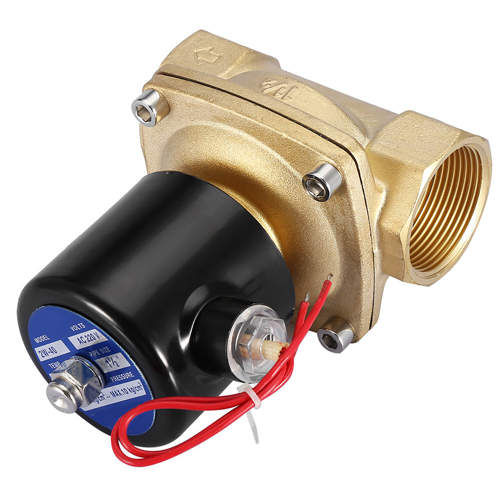 Dn40-magnetventil, Normalerweise Geschlossen, 220 V Ac, 1-1/2