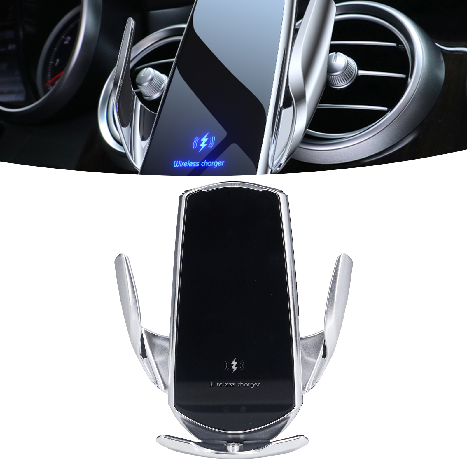 Magic Clip Q3 Kabelloses Autoladegerät, Intelligenter Infrarotsensor, Kfz-navigationshalterung, Usb-netzteil