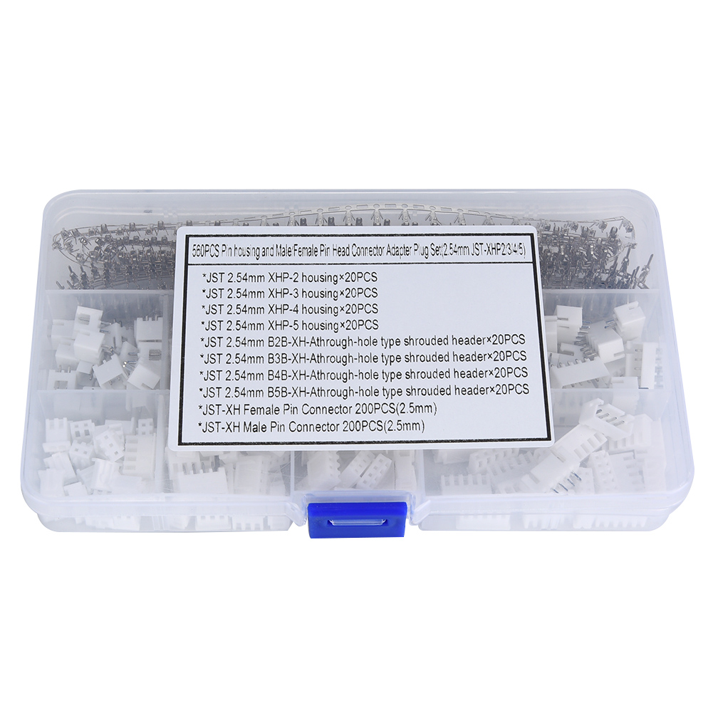 560 Dupont 2,54 Mm 2/3/4/5-polige Steckverbinder, Verpackt, Jst-xhp-kompatibel