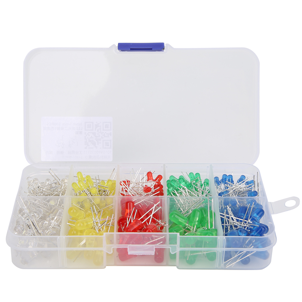 3-mm- Und 5-mm-leds, Je 300 Stück, 5-farben-packung