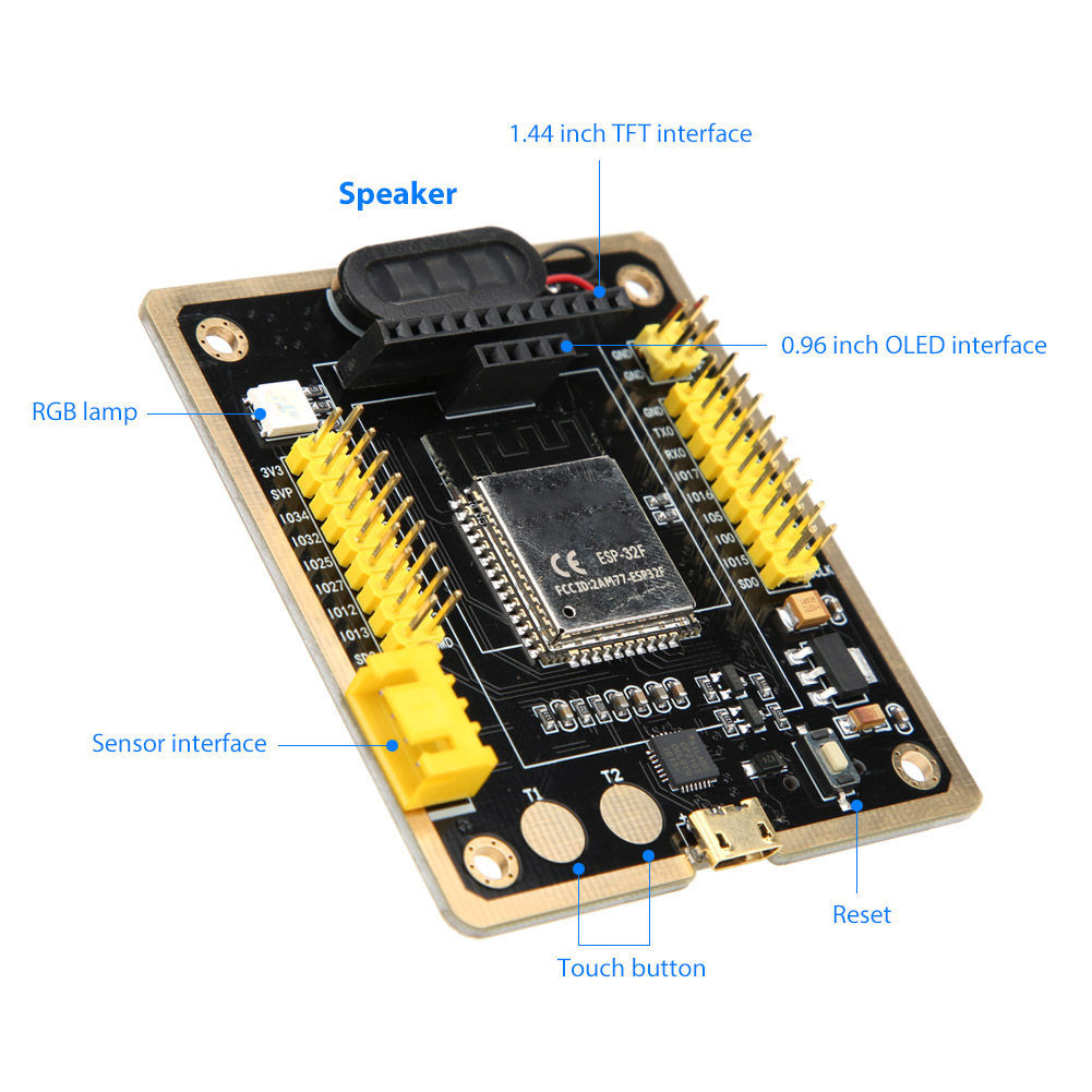 Das Goouuu Esp-32f Wifi Bluetooth Entwicklungs-kit, Iot-steuermodul, Ist Kompatibel Mit Arduino-entwicklungsboards Und Oled-lcd-bildschirmen.