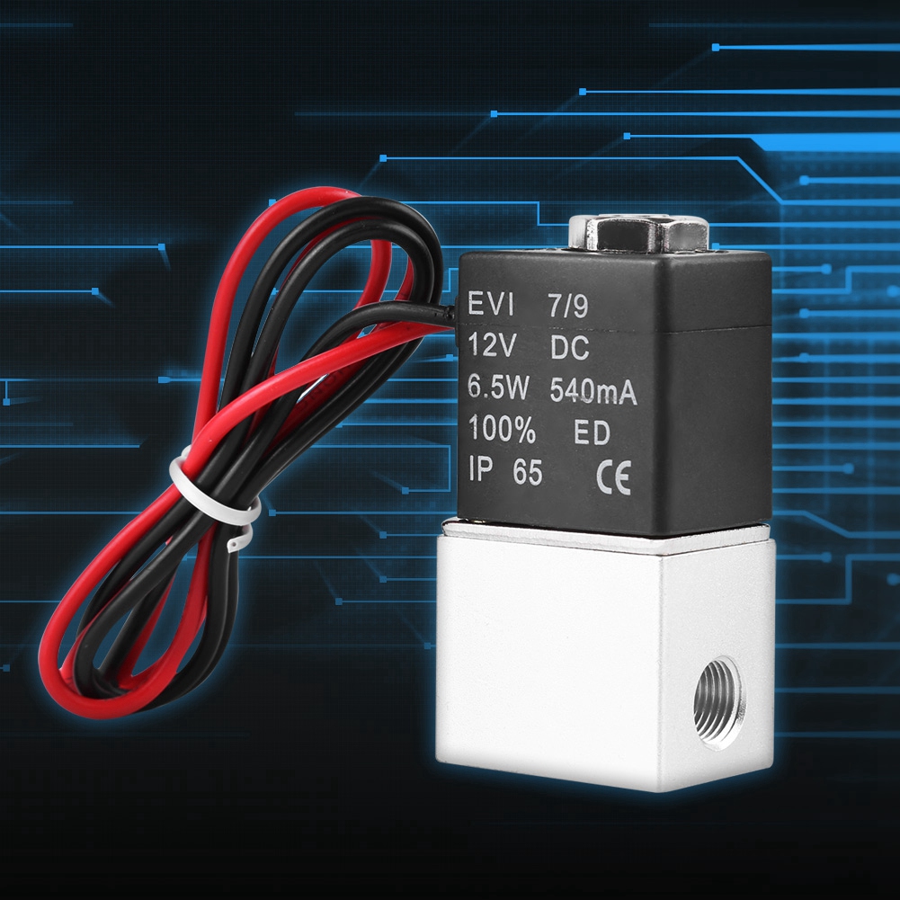 Zweistufiges, Normalerweise Geschlossenes, Aluminium-magnetventil, 12 V Dc, 1/8