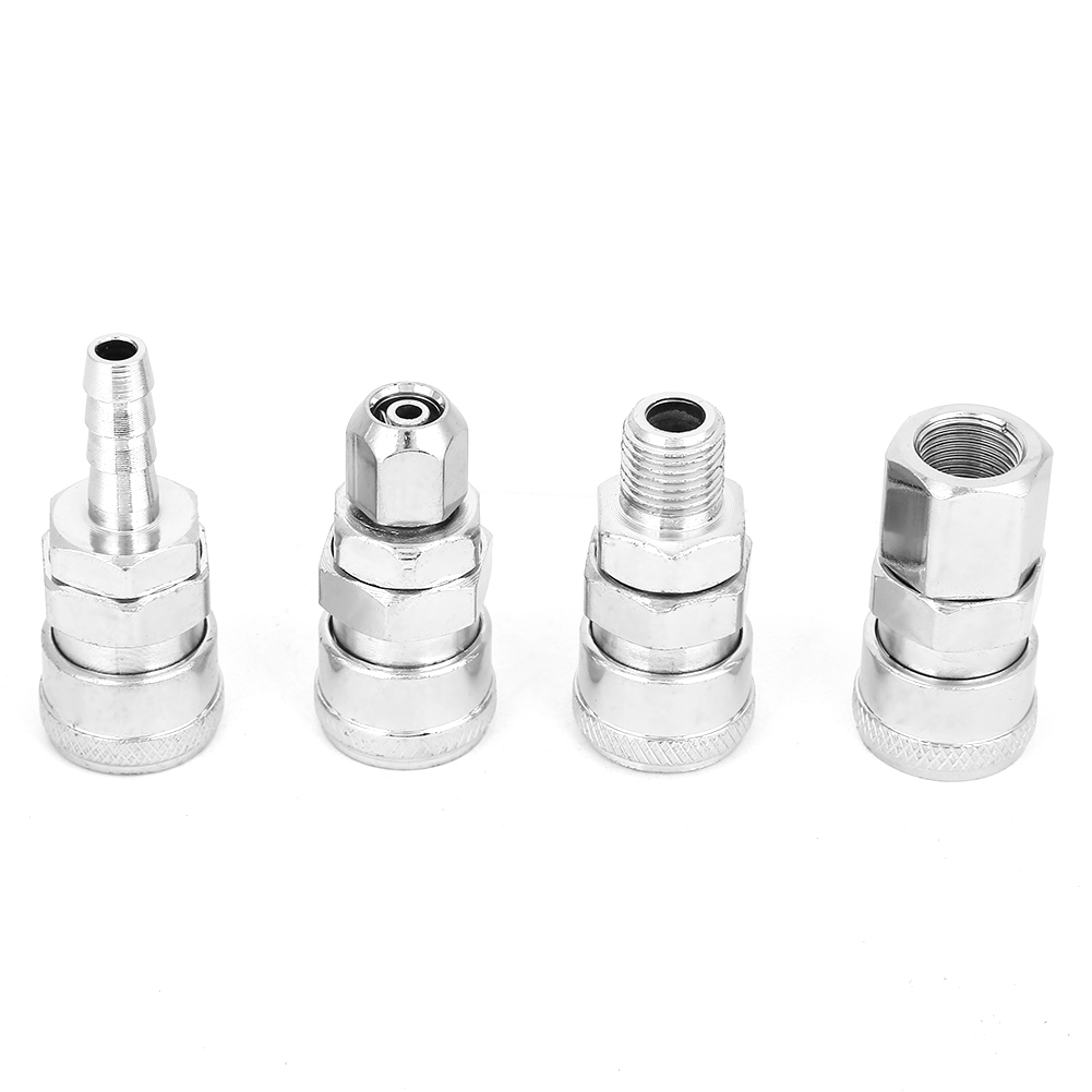 Set Mit 8 Pneumatischen Schnellkupplungen, Typ C, 3/8