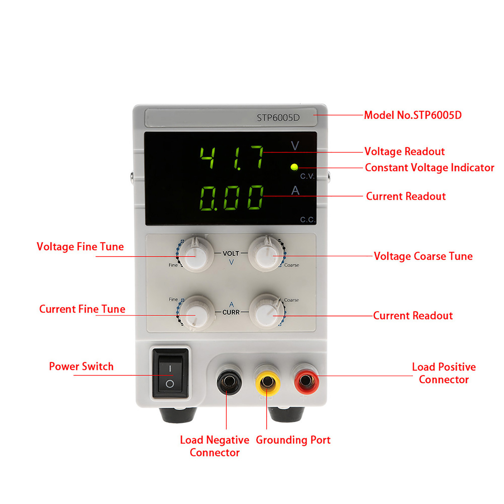 Hochpräzises Geregeltes Gleichstromnetzteil Stp6005d, 3 Leds, 300 W, 0–60 V, 0–5 A, 110/220 V, Schaltbar