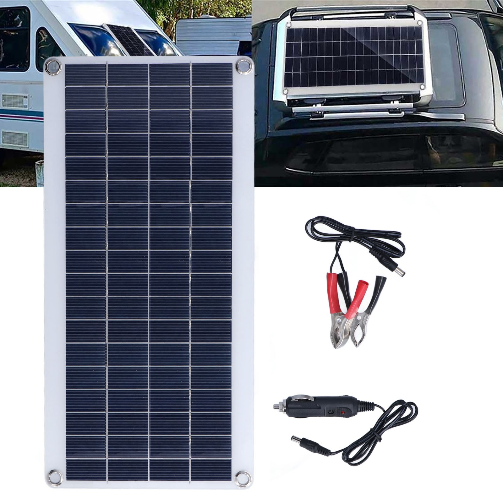 8-w-flexibles Solarmodul Für Autos, Wohnmobile, Boote, Dachkabinen Und Camping