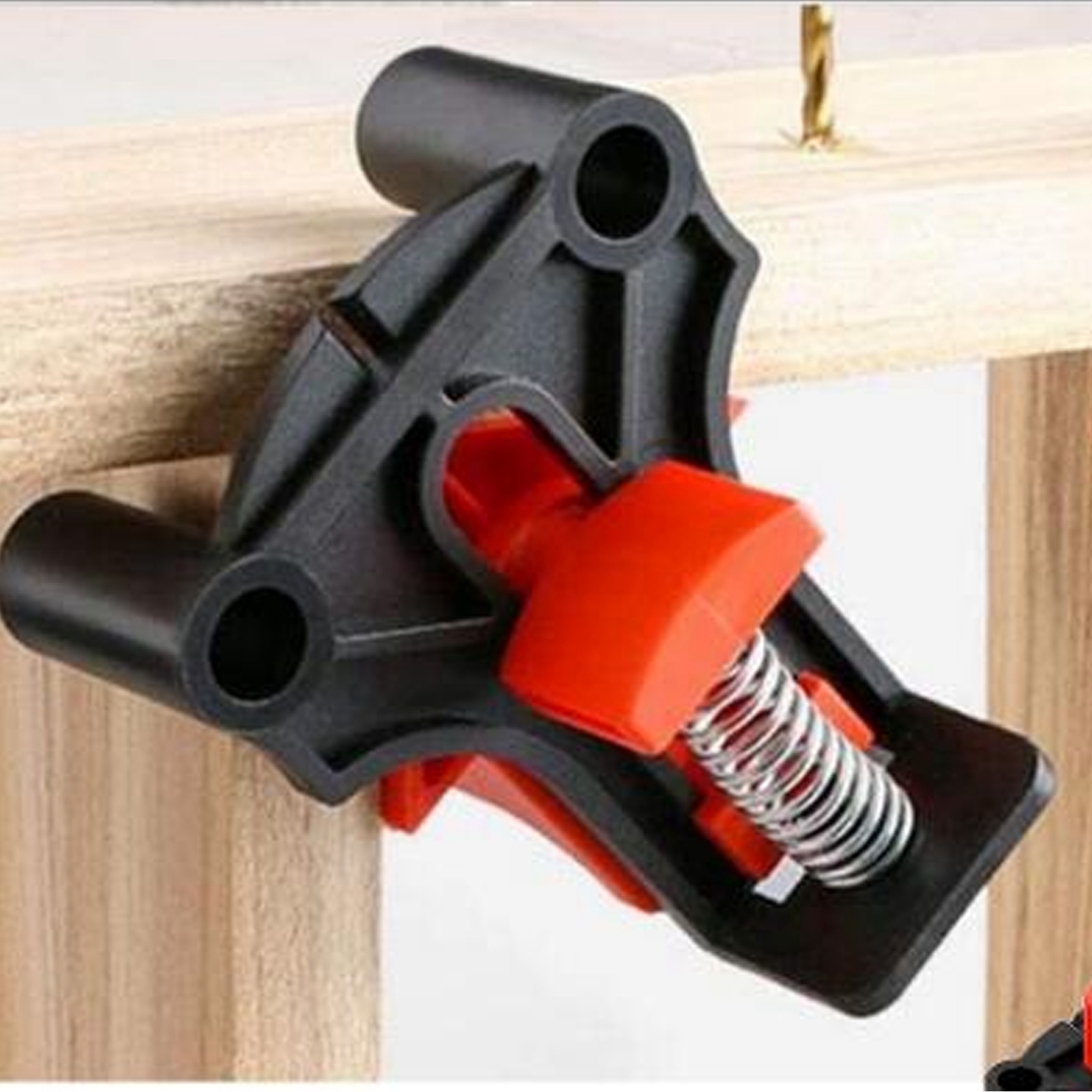 Eckklemmen Für Die Holzbearbeitung, Verpackt In Einer Farbbox, Bilderrahmenklemmen, Malerrahmenklemmen, Heimwerkerbedarf, Schnellspannklemmen Für Die Holzbearbeitung