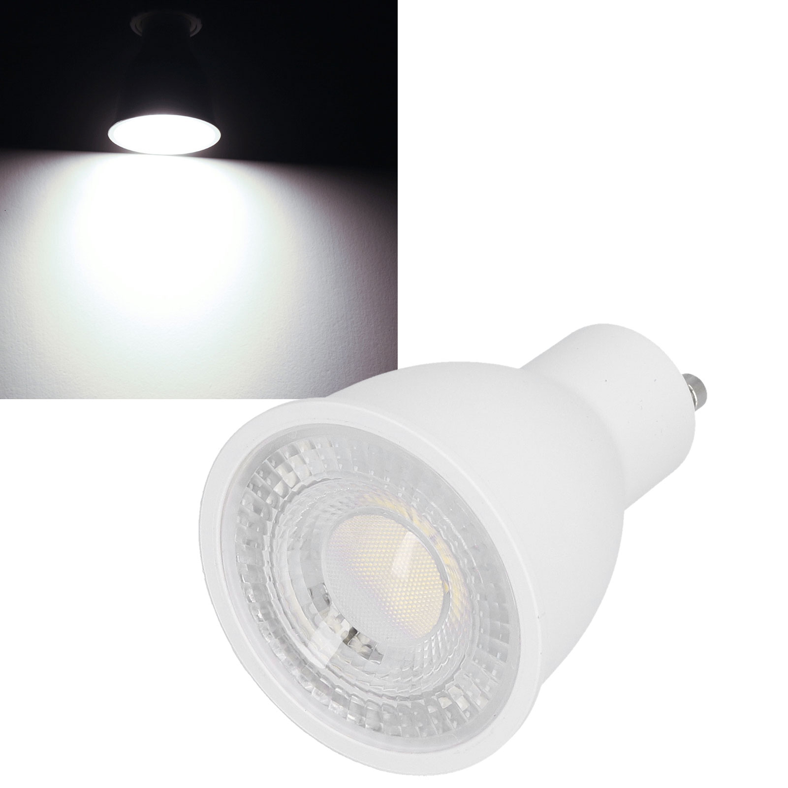 Gu10 10w 1100lm Led-einbaustrahler, Weißes Licht