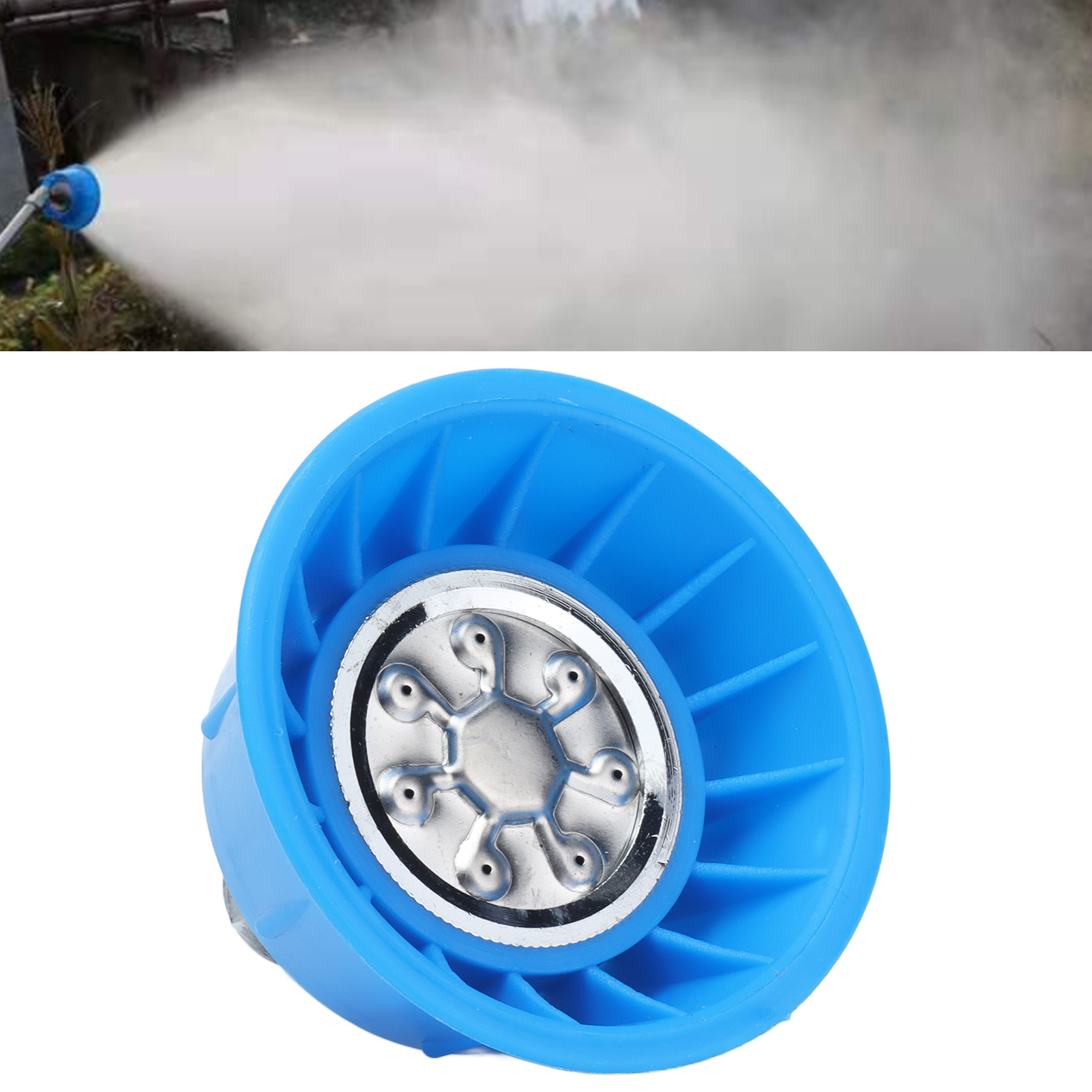 Motorbetriebenes Hochdrucksprühgerät Mit Sieben Löchern, Geradem Sprühkopf, G1/4 Innengewinde, Windbeständig, Für Pestizide Und Elektrisches Sprühen Im Garten- Und Landschaftsbau.