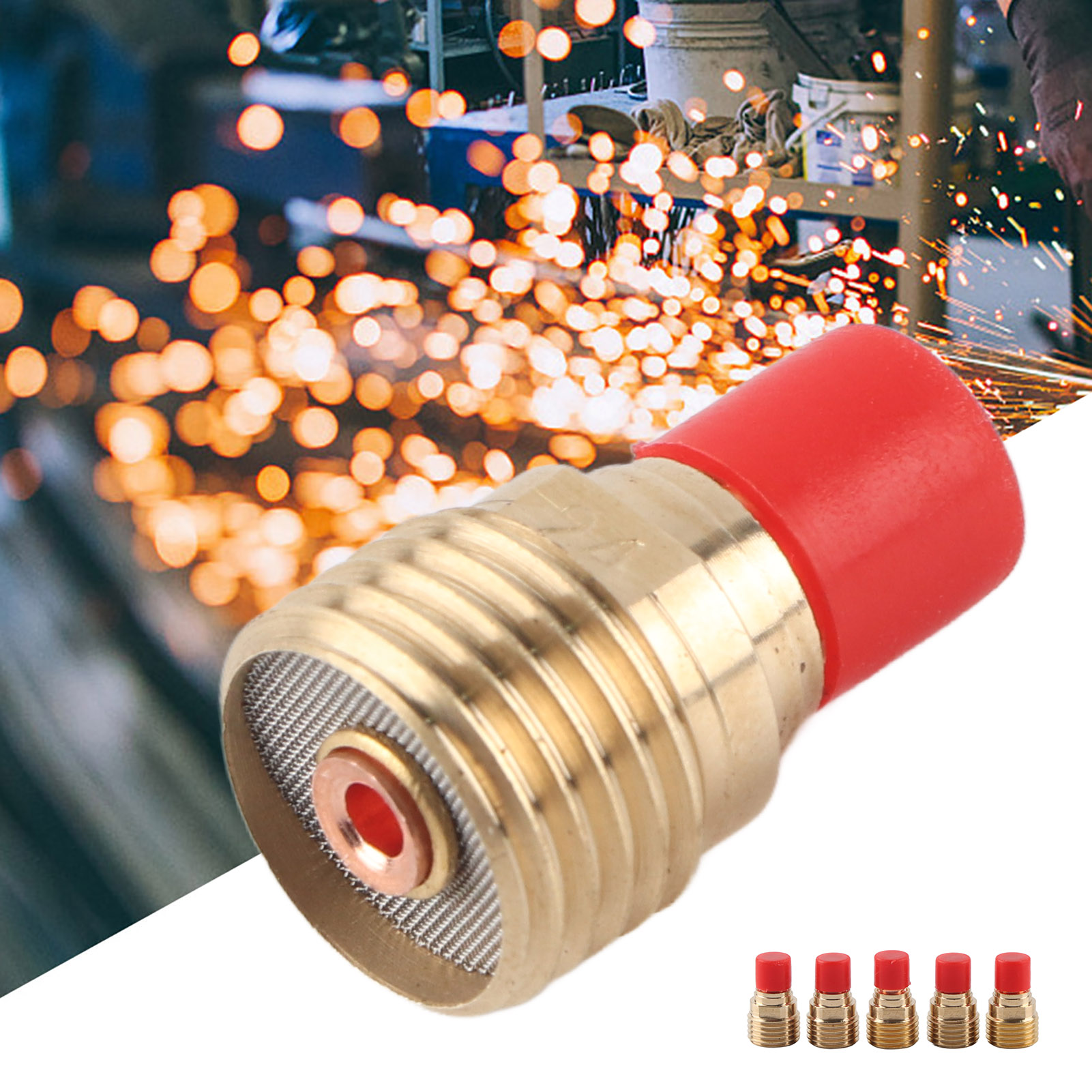 45v44 Gasgekühlte Argon-lichtbogenschweiß-führungslinse, 2,4 Mm Öffnung