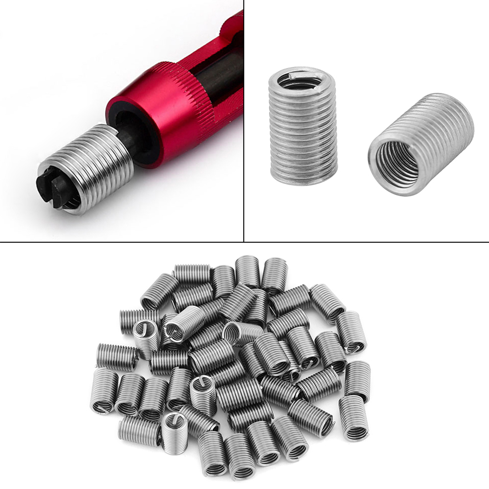 50 Gewindeeinsätze Aus Edelstahl M6 X 1,0 X 3d