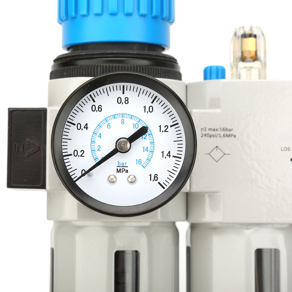 Frc-1/2-midi Doppelfilter-druckregler, Nenndruck 1,6 Mpa, G1/2 Innengewinde Aus Aluminiumlegierung.