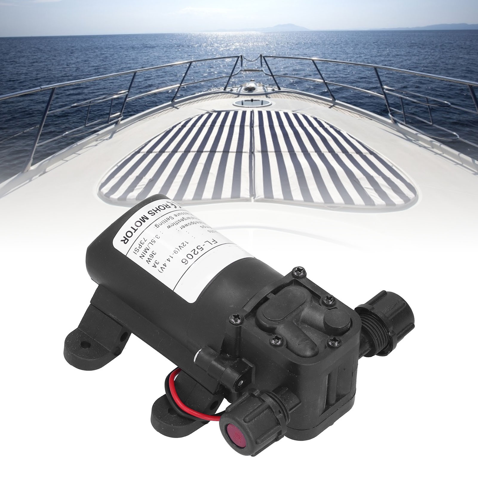 12v 36w 5206 Hochdruck-miniatur-gleichstromwasserpumpe Mit Doppelgewinde, Membranpumpe, Pumpe Für Landwirtschaftliche Sprühgeräte