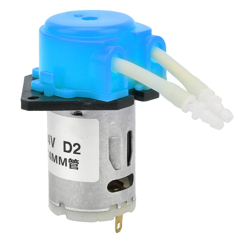 Miniatur-labor-peristaltikpumpe, Dosierpumpe, Schlauch-tropfpumpe, Konstantstrompumpe, Selbstansaugende Pumpe, Wasserpumpe, Flüssigkeitspumpe, 24 V, Flachplattenmontage, D2 24 Mm