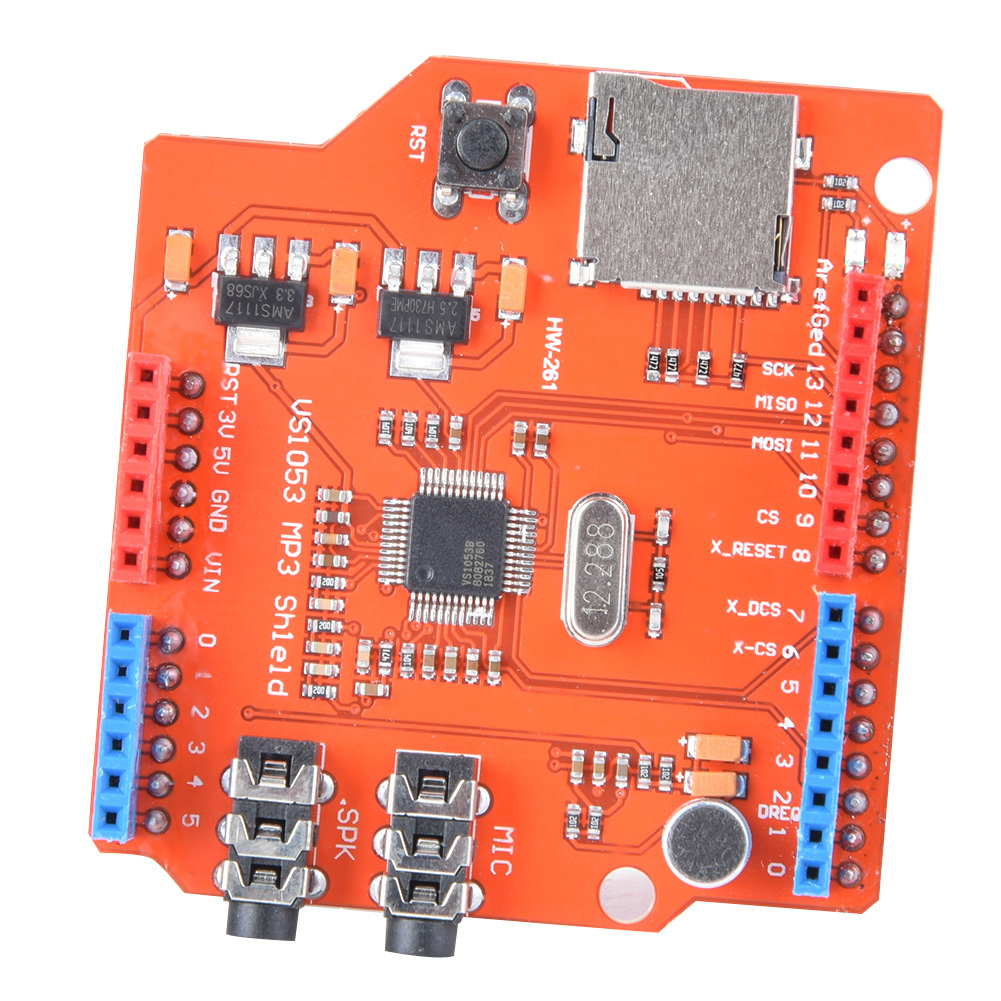 Vs1053b Aufnahmeverstärker Mit Tf-kartenleser, Mp3-decodierungsplatine, Kompatibel Mit Arduino Uno R3