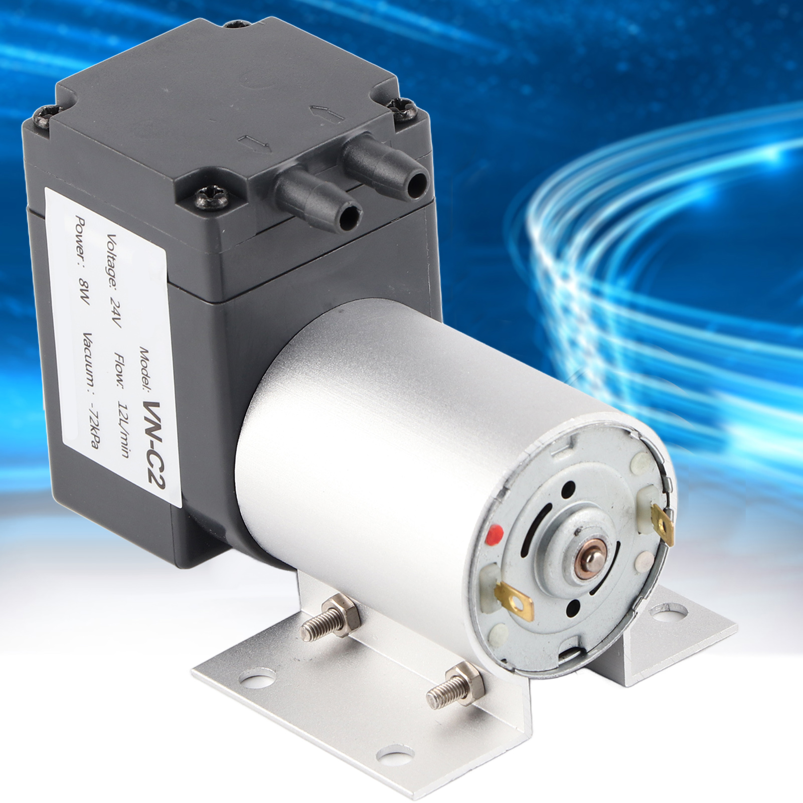 Unterdruck-vakuumpumpe Mit Halterung – 72 Kpa, 8 W, 12 L/min, 24 V Dc