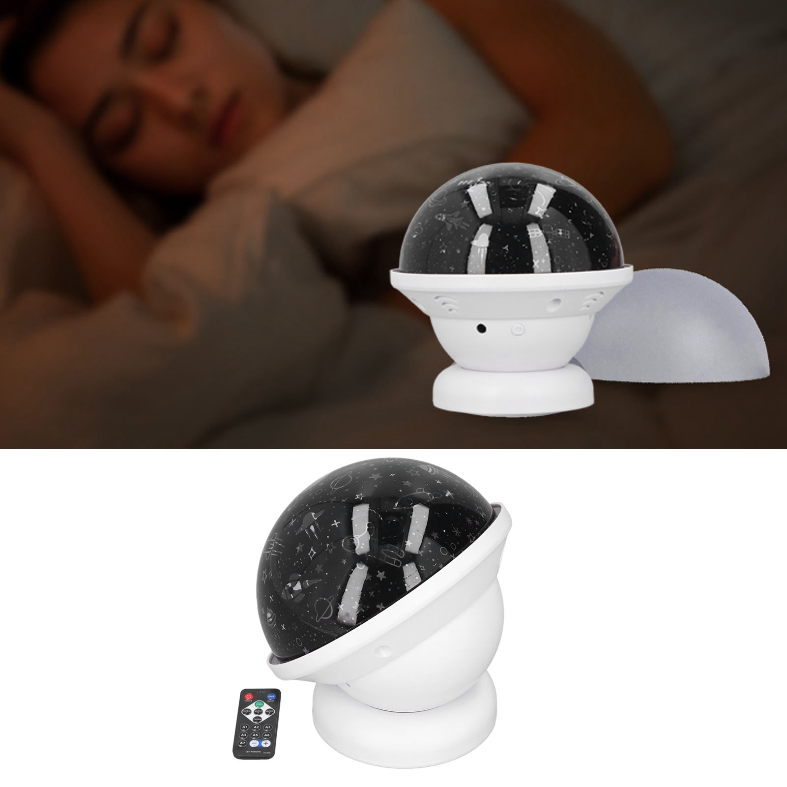 Rgb-sternenhimmelprojektor Mit Fernbedienung, Dynamischem Universumsmuster, 360° Magnetisch Verstellbar, Magisches Nachtlicht Für Kinder, Usb-sprachgesteuertes Nachtlicht.