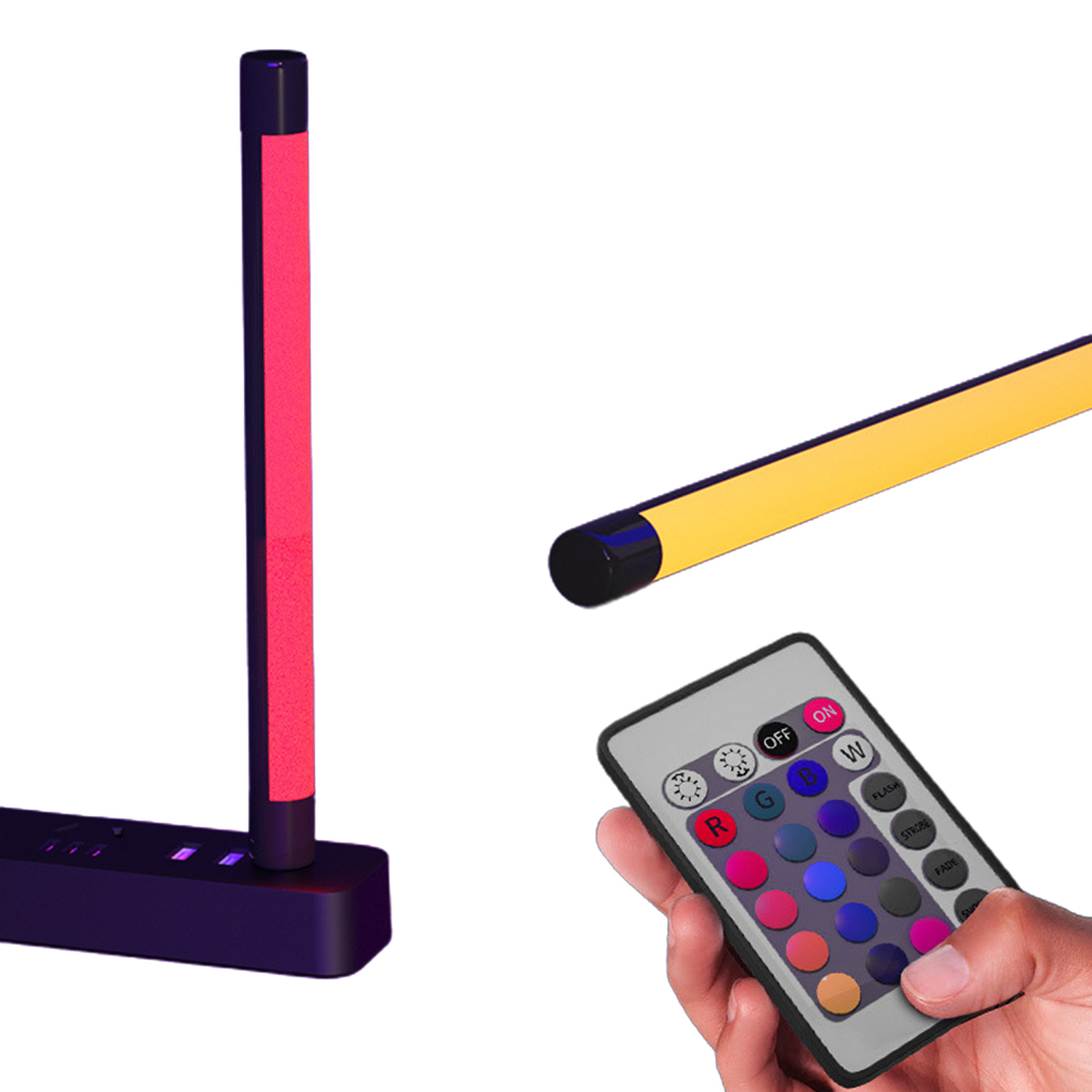 Siebenfarbige Rgb-nachttischlampe Für Selfies Und Live-streaming, Mit Usb-anschluss, 20 Cm