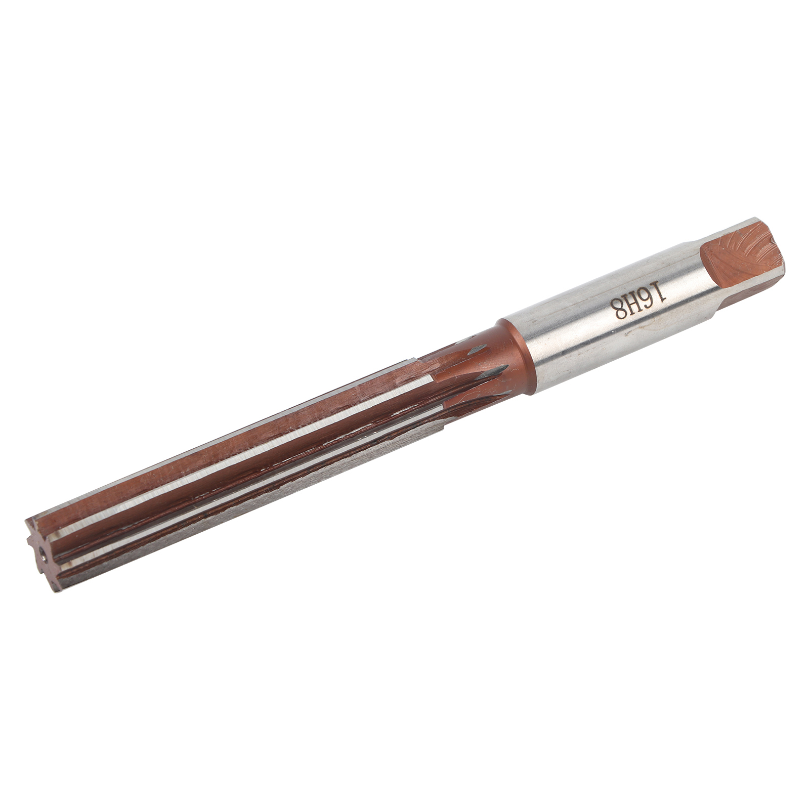 H8 16 Mm Edelstahl-handreibahle Mit Geradem Schaft