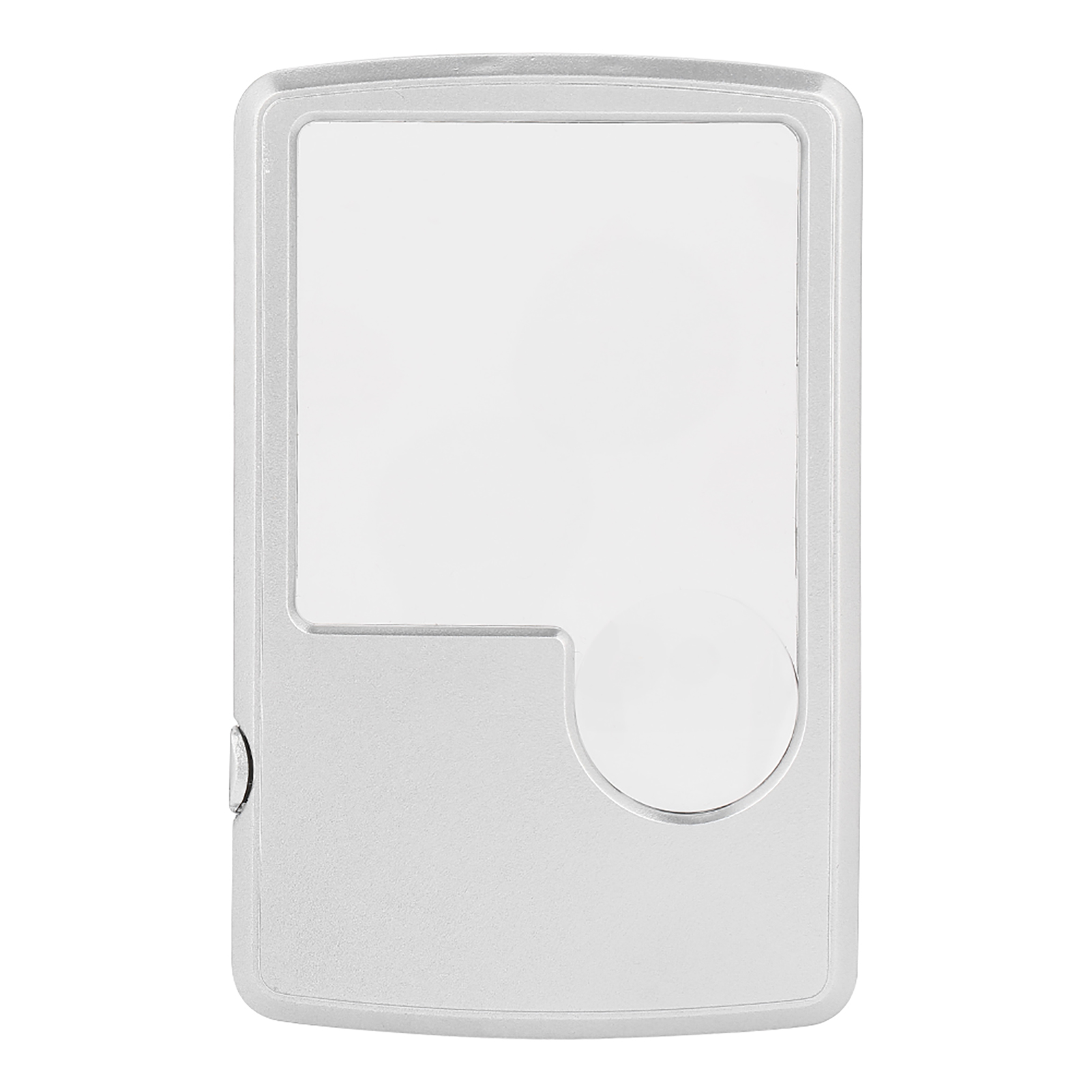 Ultradünne, Tragbare Acryl-lupe, Quadratische Form, Led-lichtkartenformat, Lieferung Ohne Batterie.