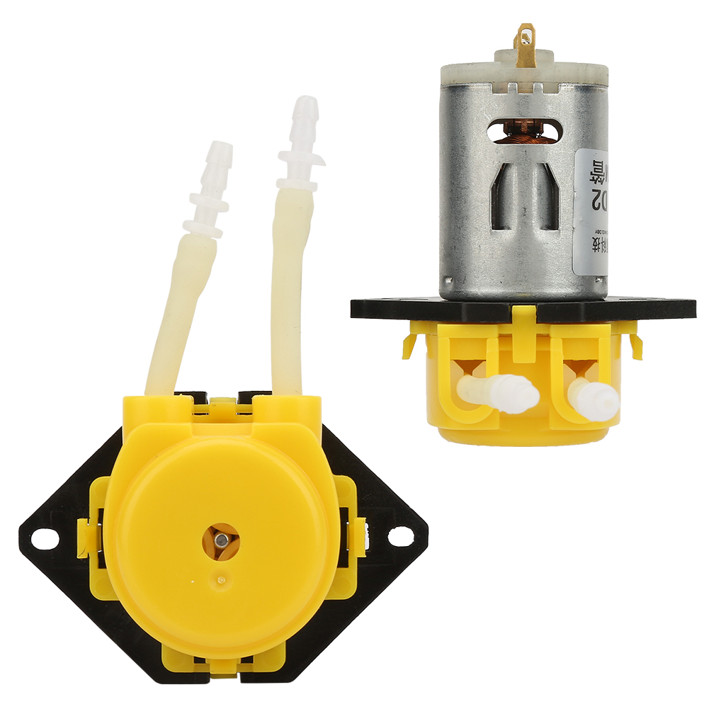 12v Miniatur-labor-peristaltikpumpe/flach/gelb, D2 24 Mm Dosierpumpe