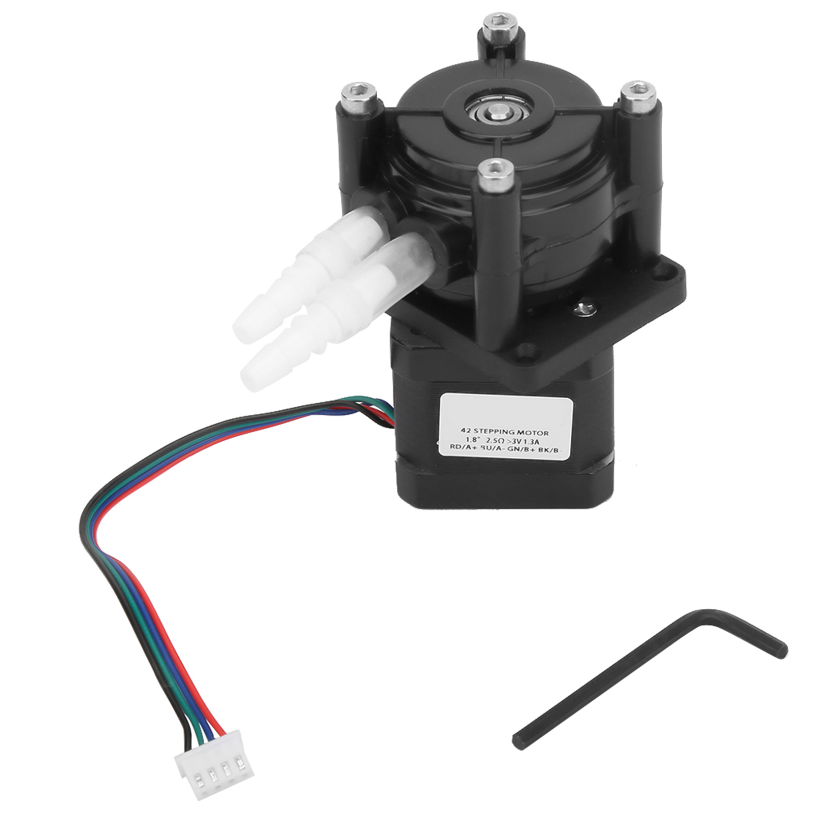 Hochleistungs-schlauchpumpe 6–30 V, Schwarzer Nylon-pumpenkopf + Schrittmotor