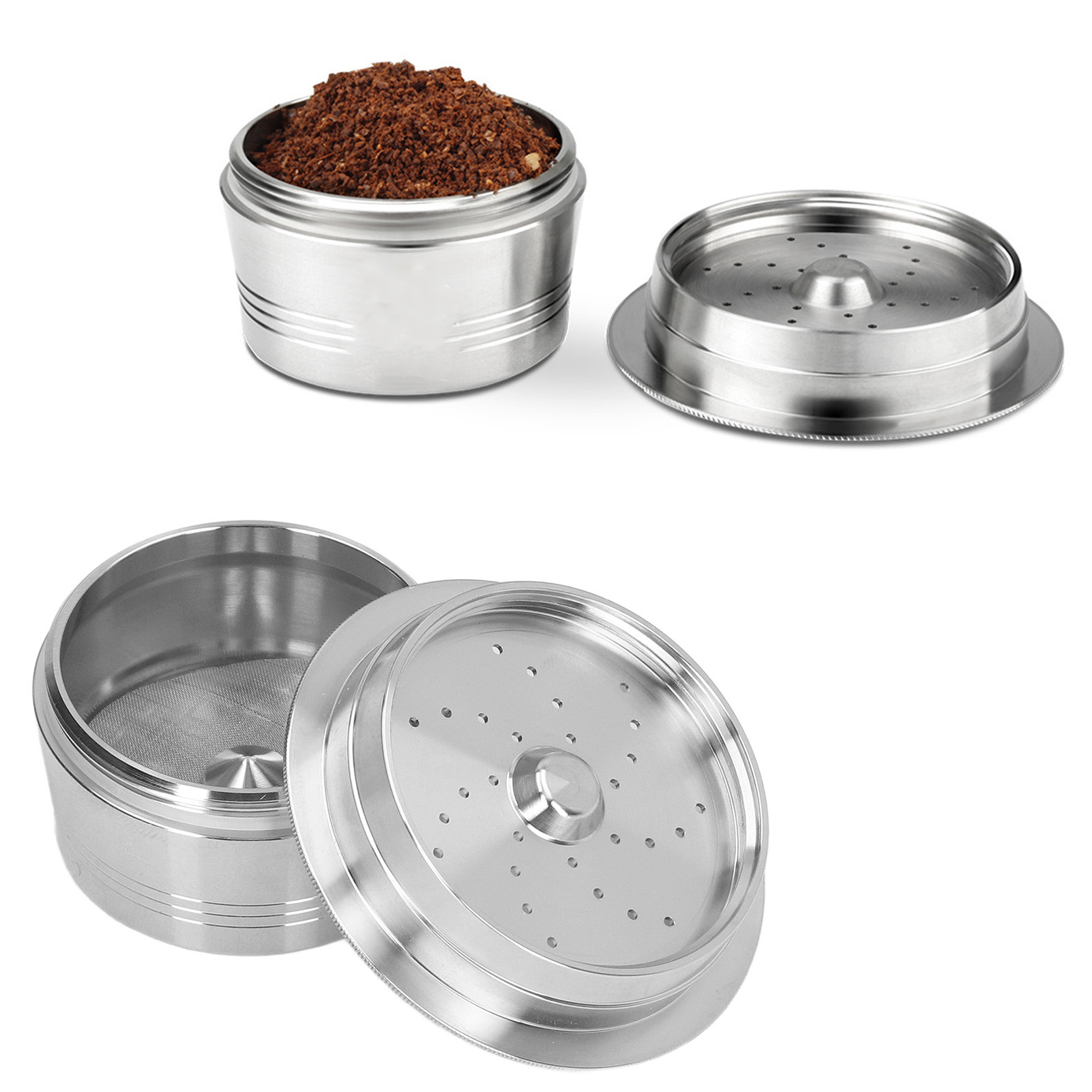 Einzelkapsel + Reinigungsbürste, Kompatibel Mit Der Cafissimo Kapselkaffeemaschine Und Der Edelstahl-filterkaffeemaschine Mit Wiederverwendbarem Etui