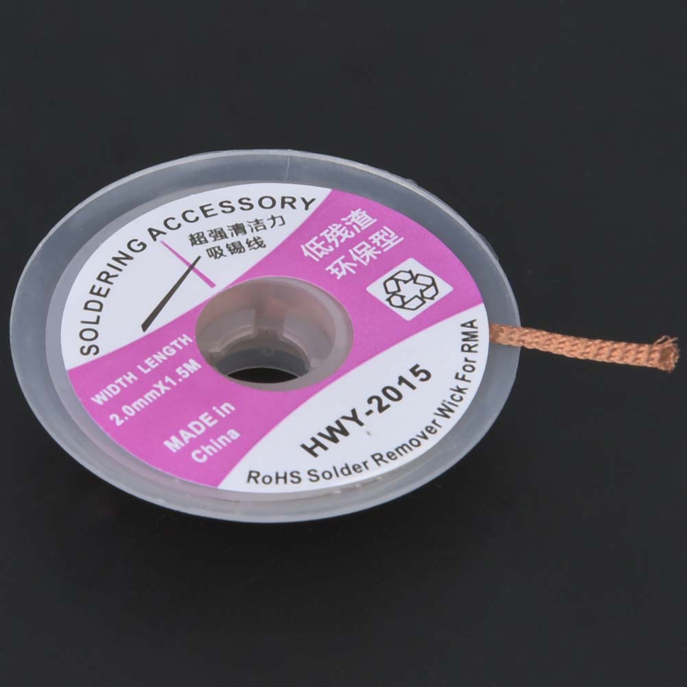 Packung Mit 5 Entlötelektroden/-bändern, Die Keine Rückstände Hinterlassen Und Keine Reinigung Erfordern (15, 20, 25, 30, 35 Mm)