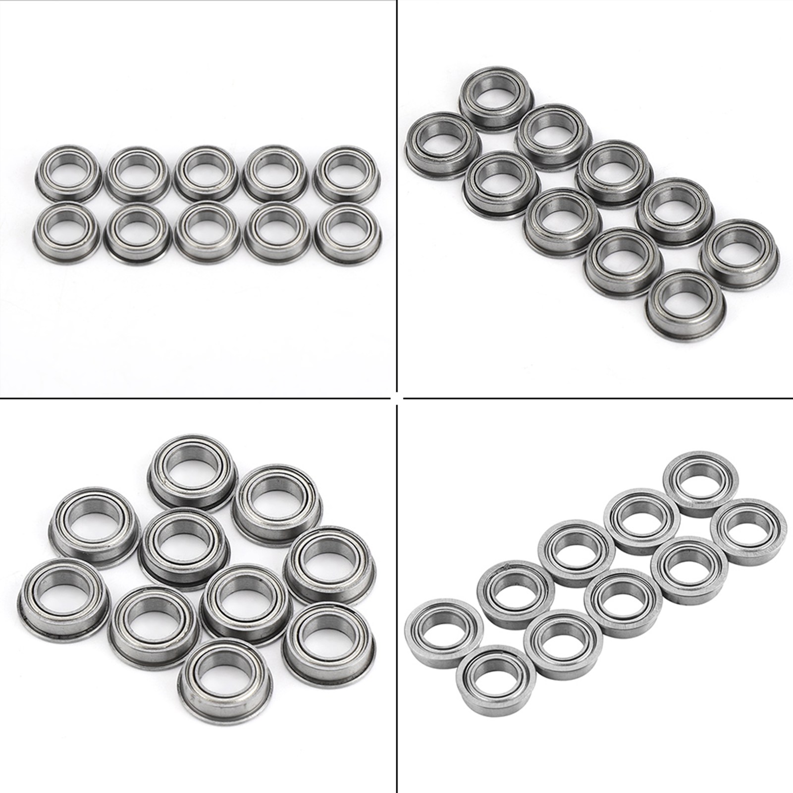 10 Miniatur-metallflanschkugellager Mf106zz, 6 X 10 X 3 Mm