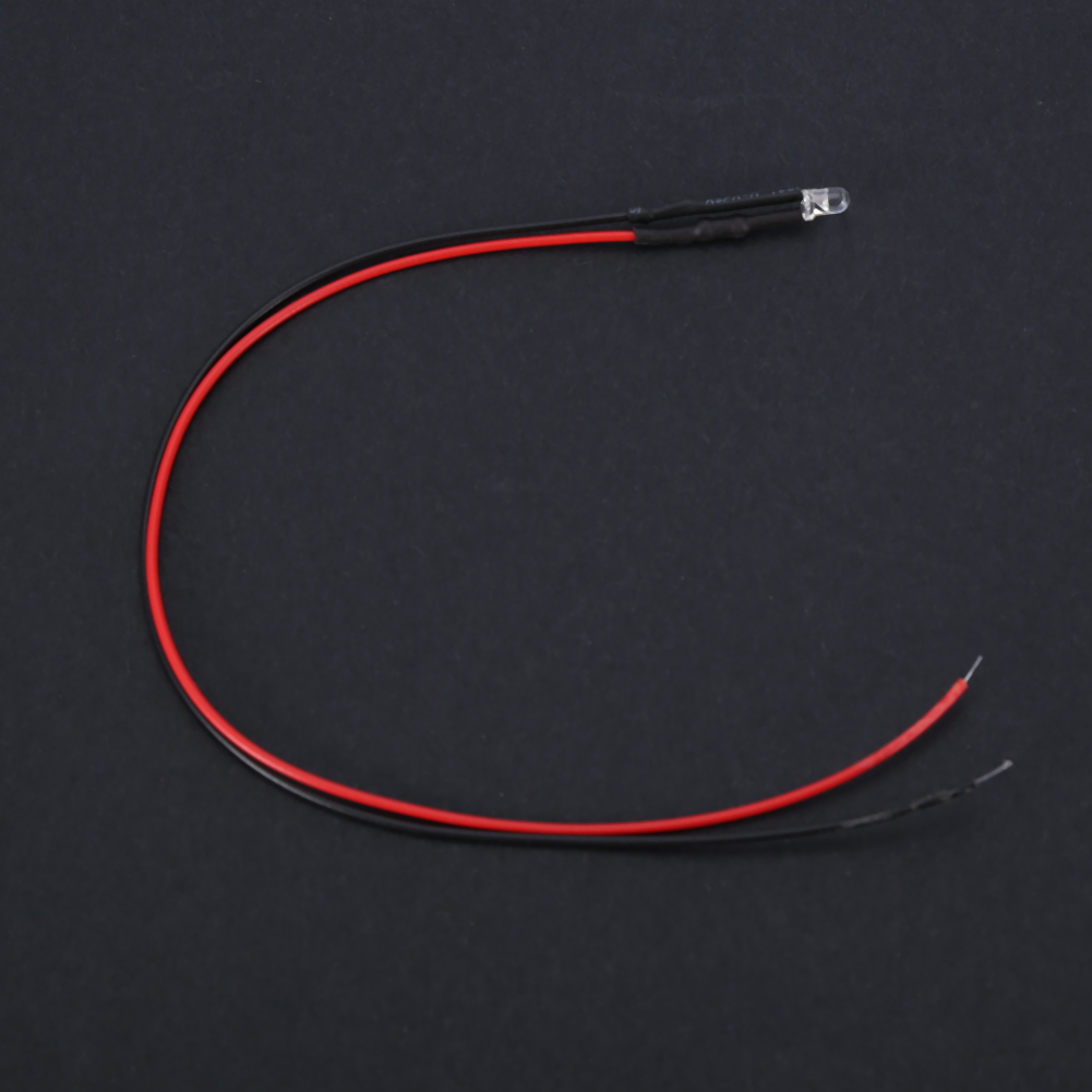 12v Led Mit Drahtanschluss, 3mm Led-perlen, Sieben Farben: Rot, Gelb, Blau, Grün, Weiß, Packung Mit 10 Stück.