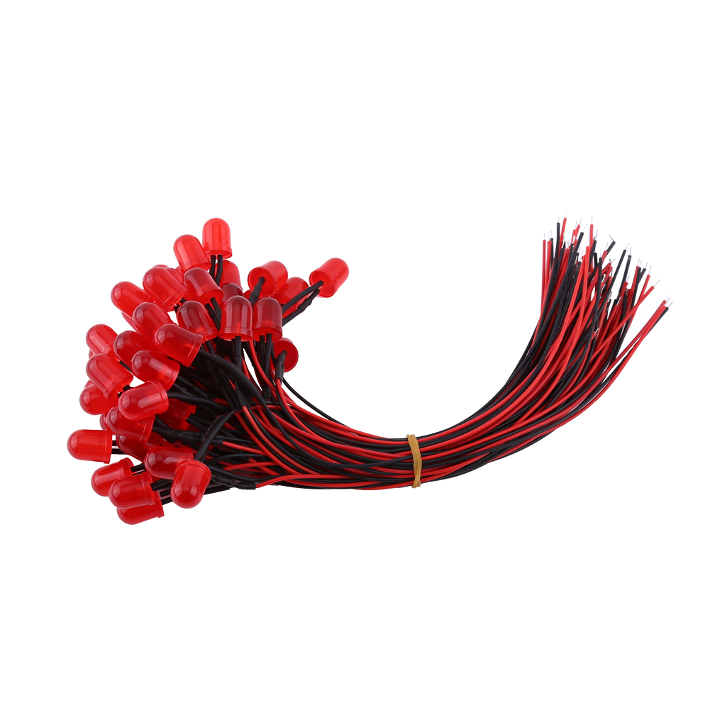12v Led-kabel, 20 Cm Lang, Packung Mit 50 Stück.