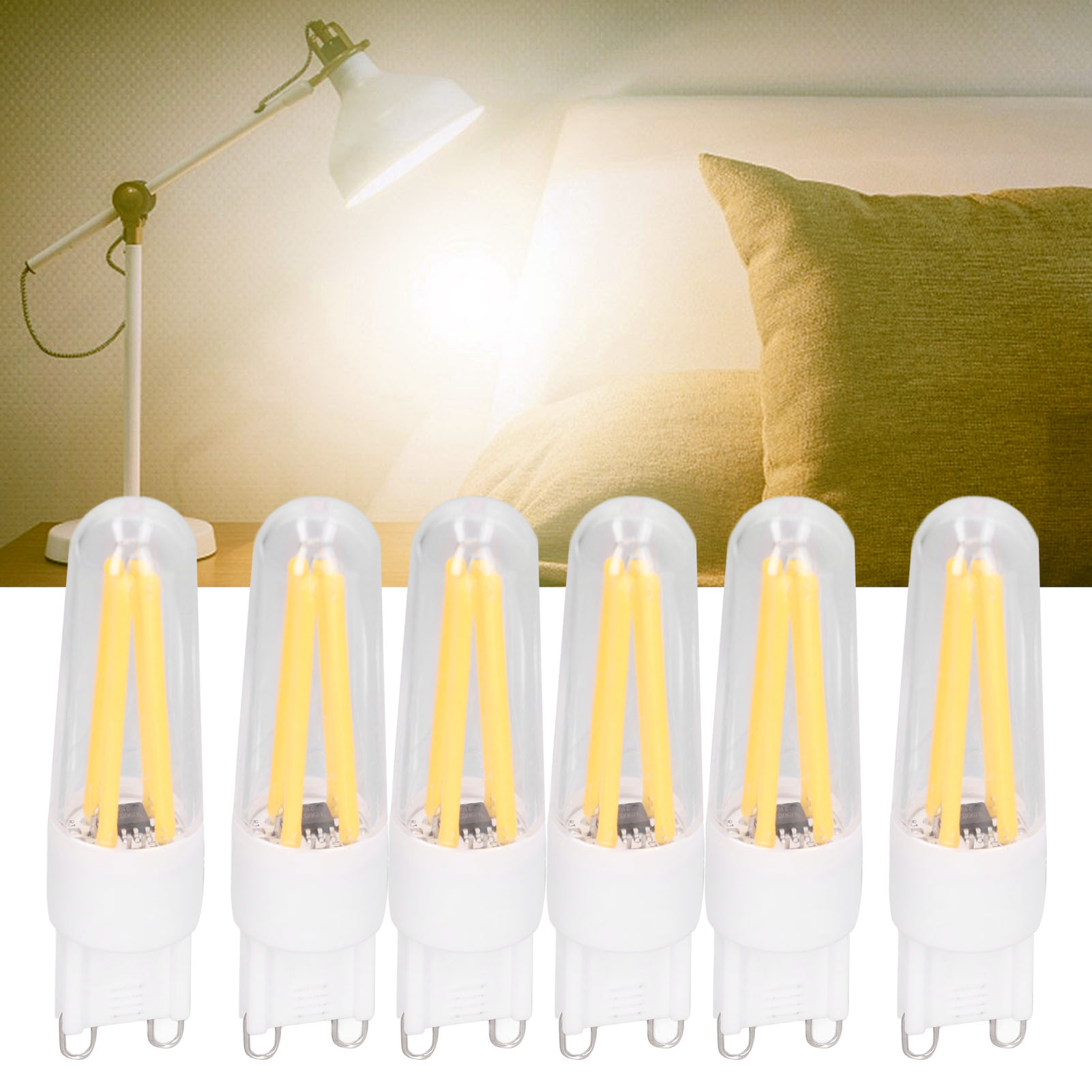 G9-glühbirnen (10er-packung), Kleine G9-glühbirnen Mit Langem Glühfaden Und Warmweißem Licht, Spezialglühbirnen Für Pendelleuchten, Deckenleuchten, Wandleuchten Und Tischlampen, 10er-packung Im Angebo