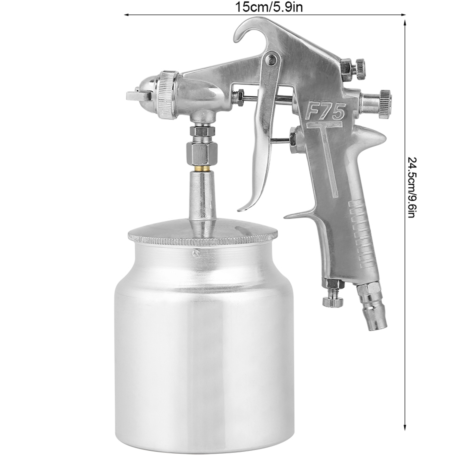 Druckluft-farbpistole F-75s Mit Top-feed, Kaliber 1,5 Mm, 750 Ml