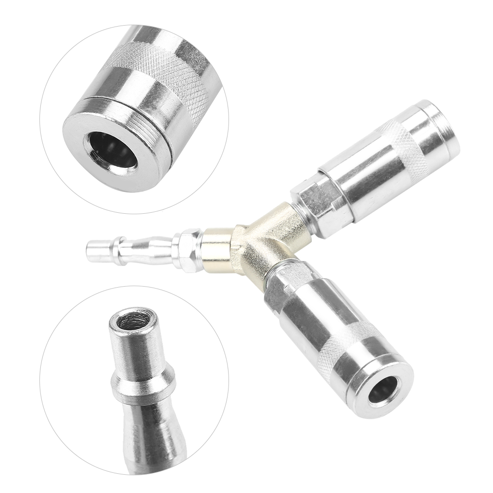 Britisches 1/4"-schnellkupplungs-t-stück Für Luftkompressor (verzinktes Eisen)