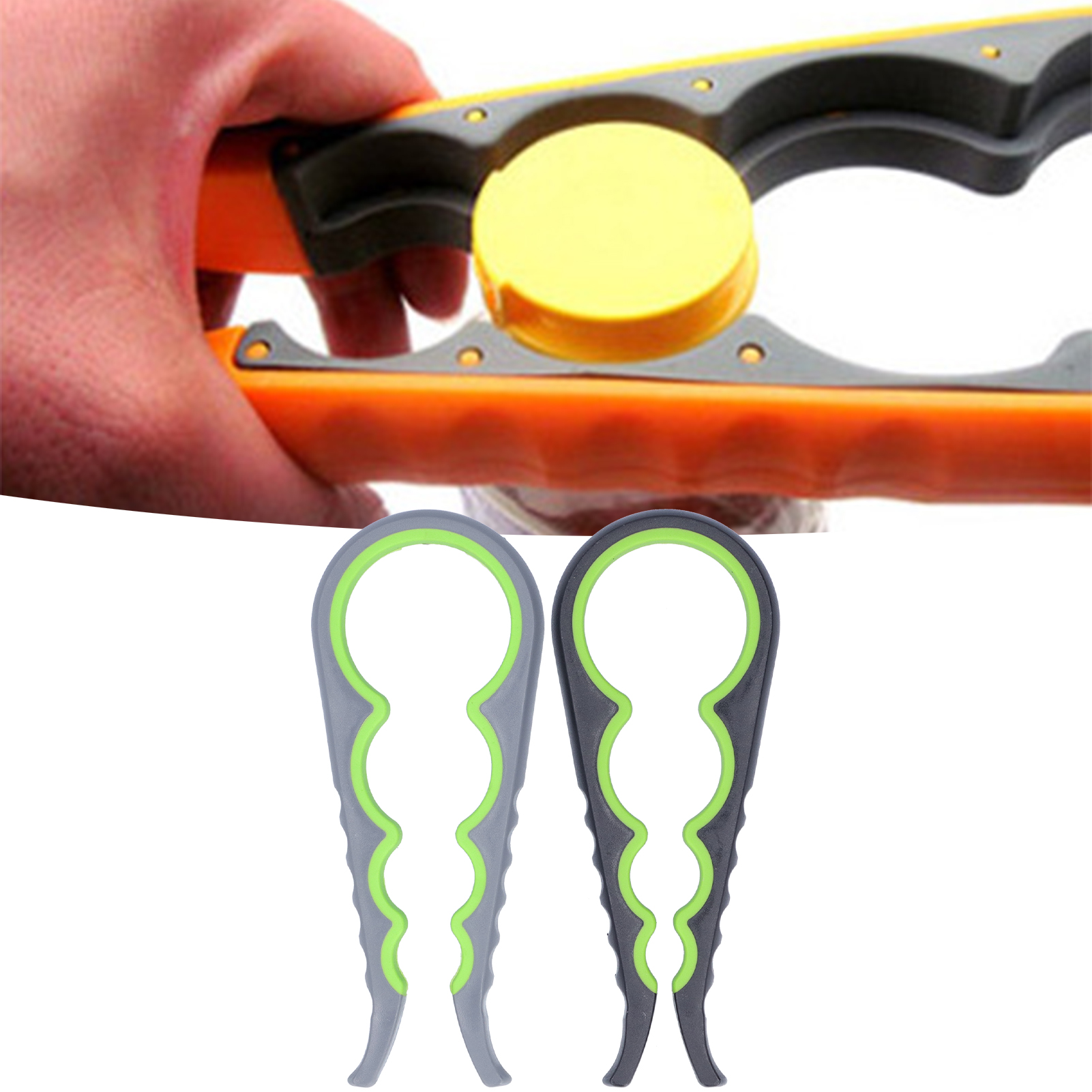 Multifunktionaler Flaschenöffner, 4-in-1-dosenöffner Mit Rutschfester Oberfläche, Flaschenverschluss-schraubendreher, Benutzerfreundlicher Flaschenöffner, Verschiedene Größen, Müheloses Öffnen Von Fla
