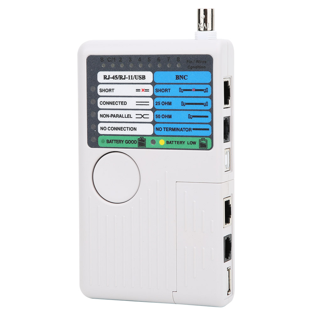 4-in-1-kabeltester (rj11/rj45/usb/bnc)