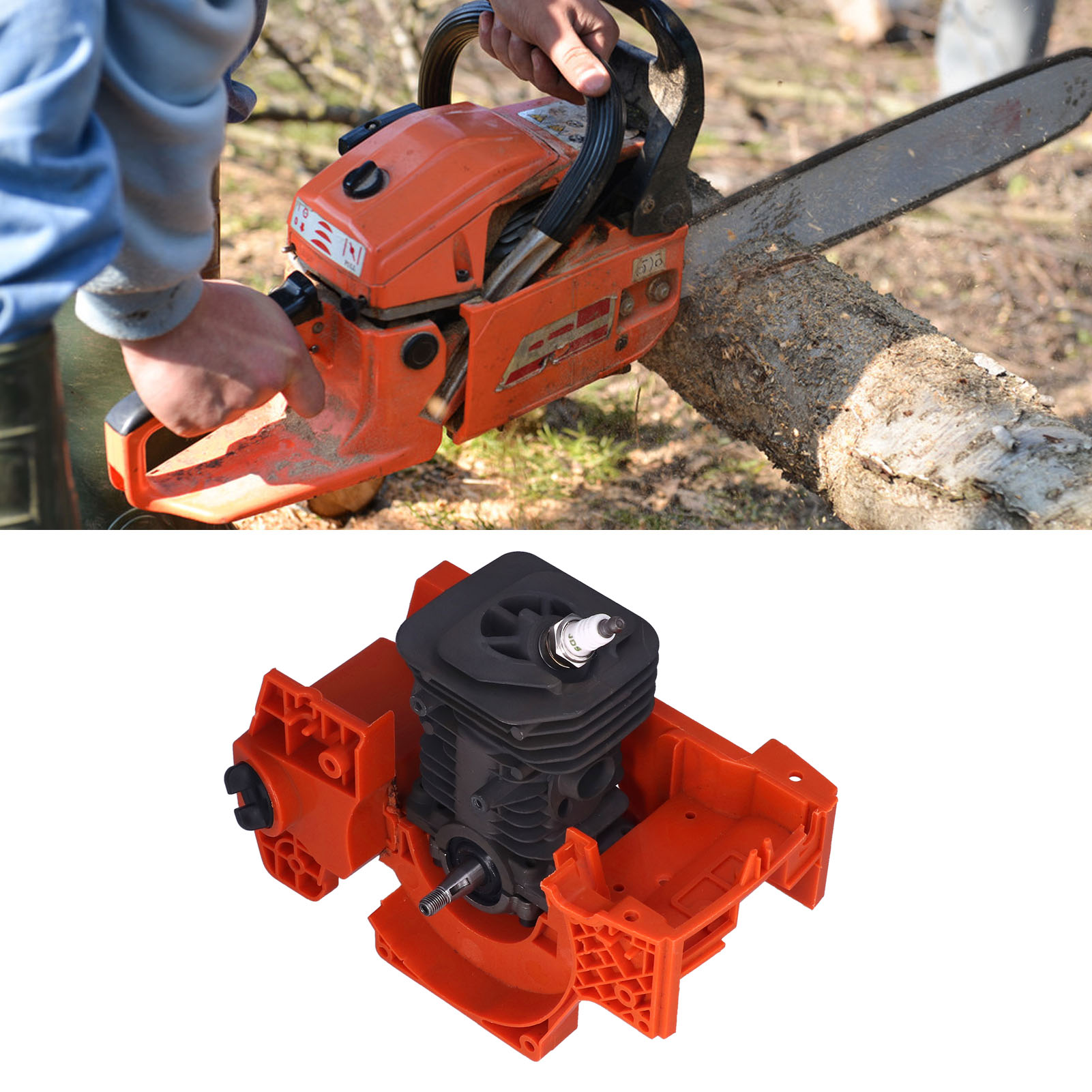 Geeignet Für Husqvarna 136 137 141 142 Kettensägenzylinder, Kurbelgehäusezylinder, 40 Mm.