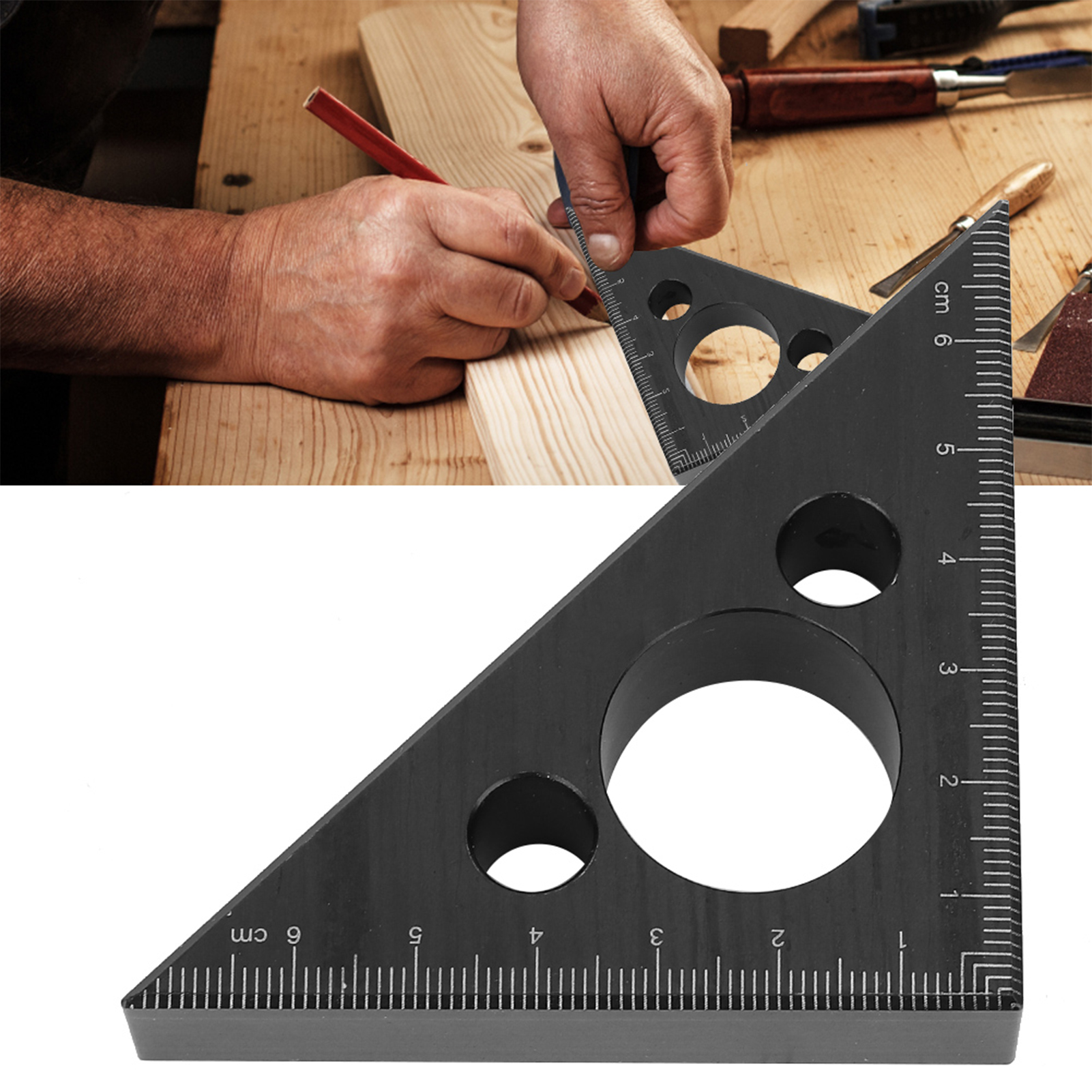 Dickwandiger Zimmermannswinkel Aus Aluminiumlegierung Mit Höhenmesser