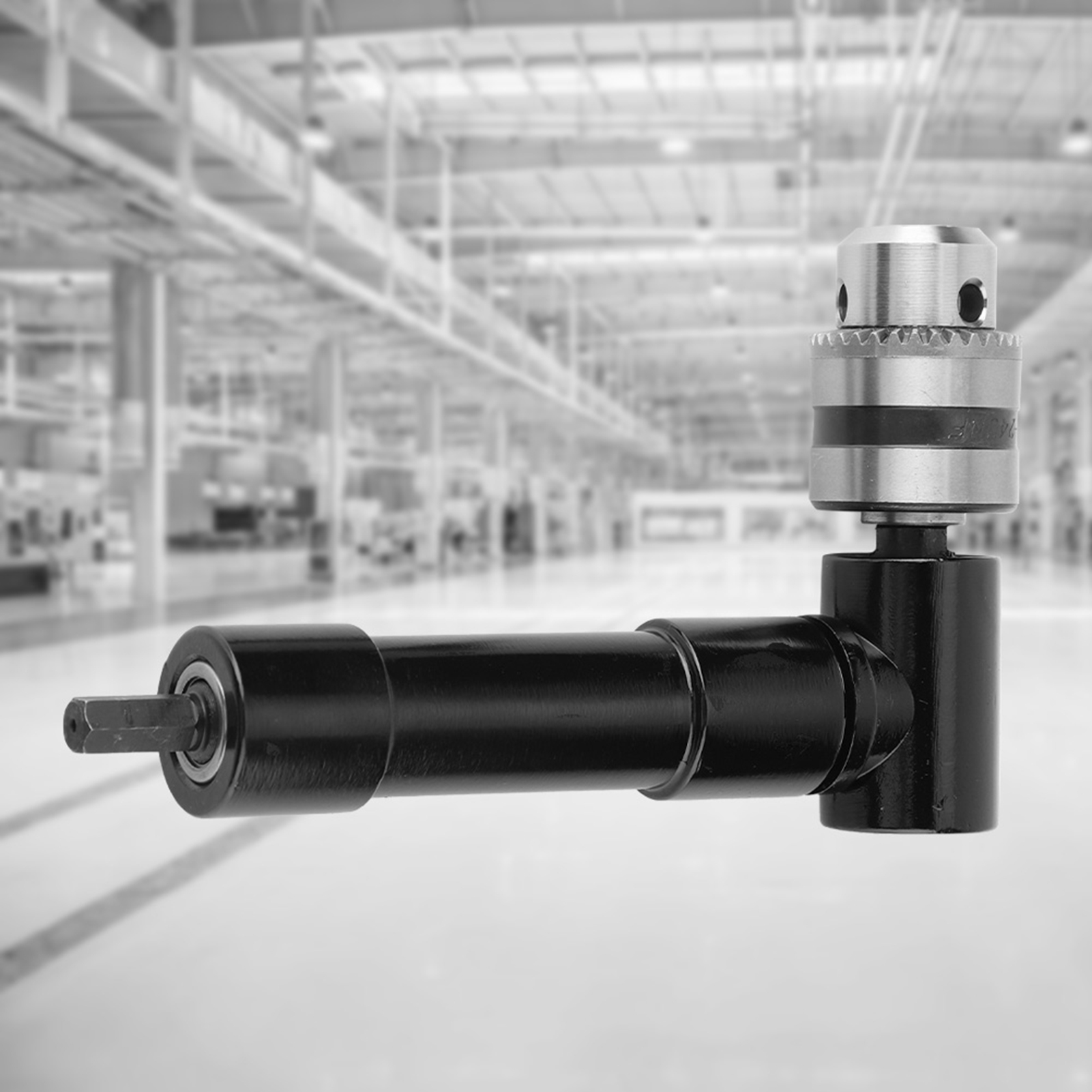 Winkelbohrmaschine (90°), Dreibackenfutter, Winkelbohrfutter – Schlüsseltyp